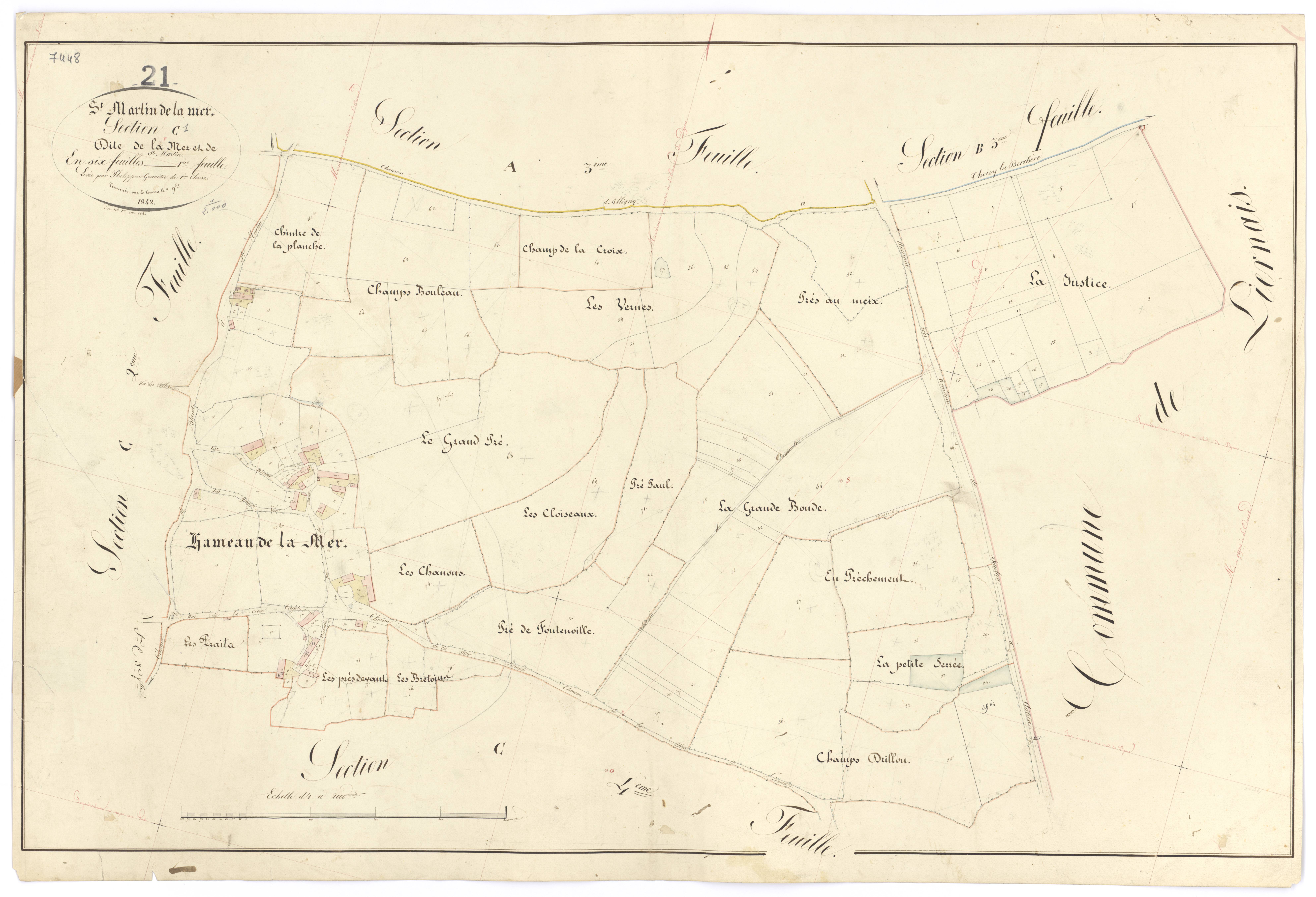 Saint-Martin-de-la-Mer - Section C1 - 3 P PLAN 561/8