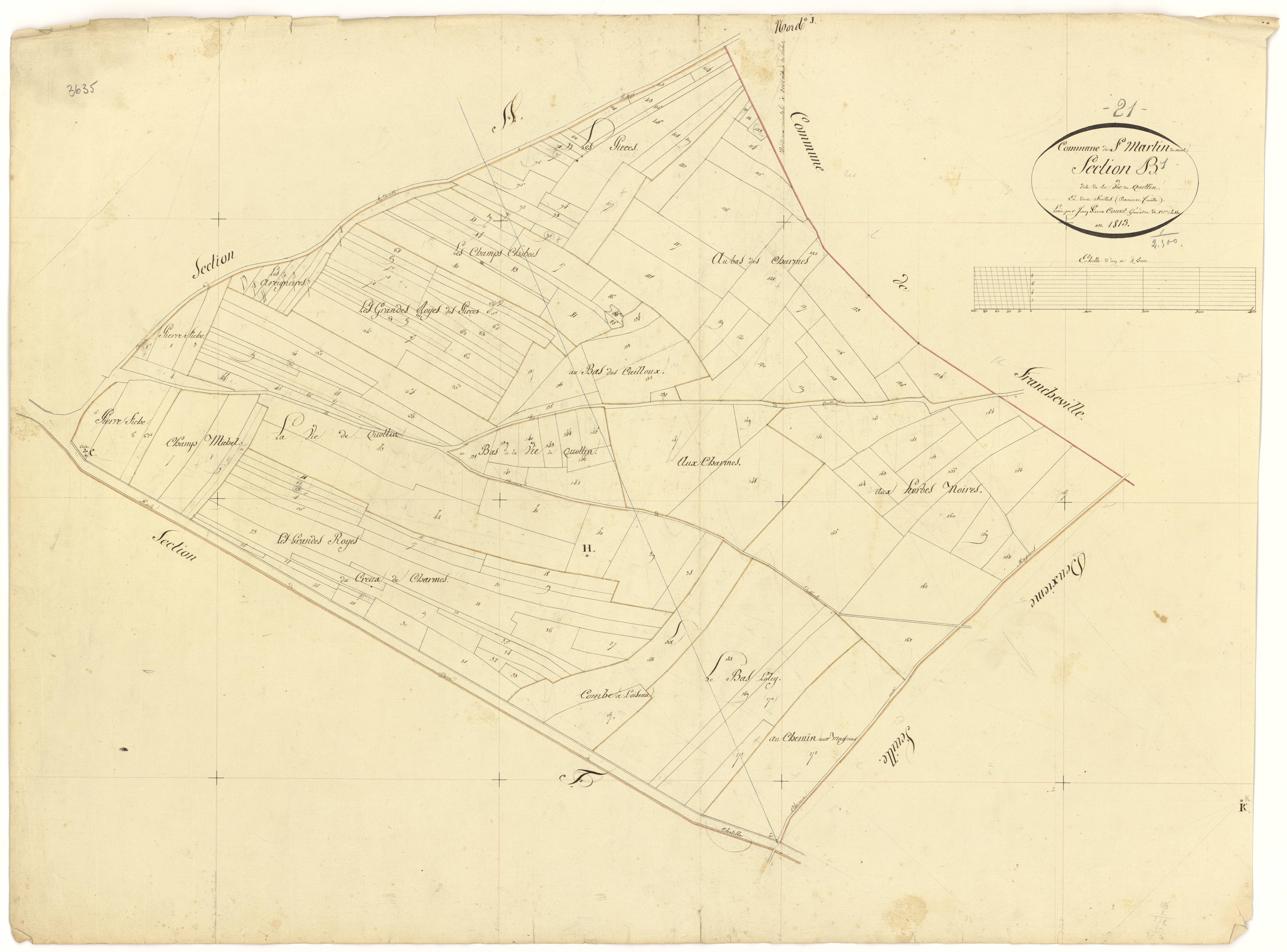 Saint-Martin-du-Mont - Section B1 - 3 P PLAN 562/3
