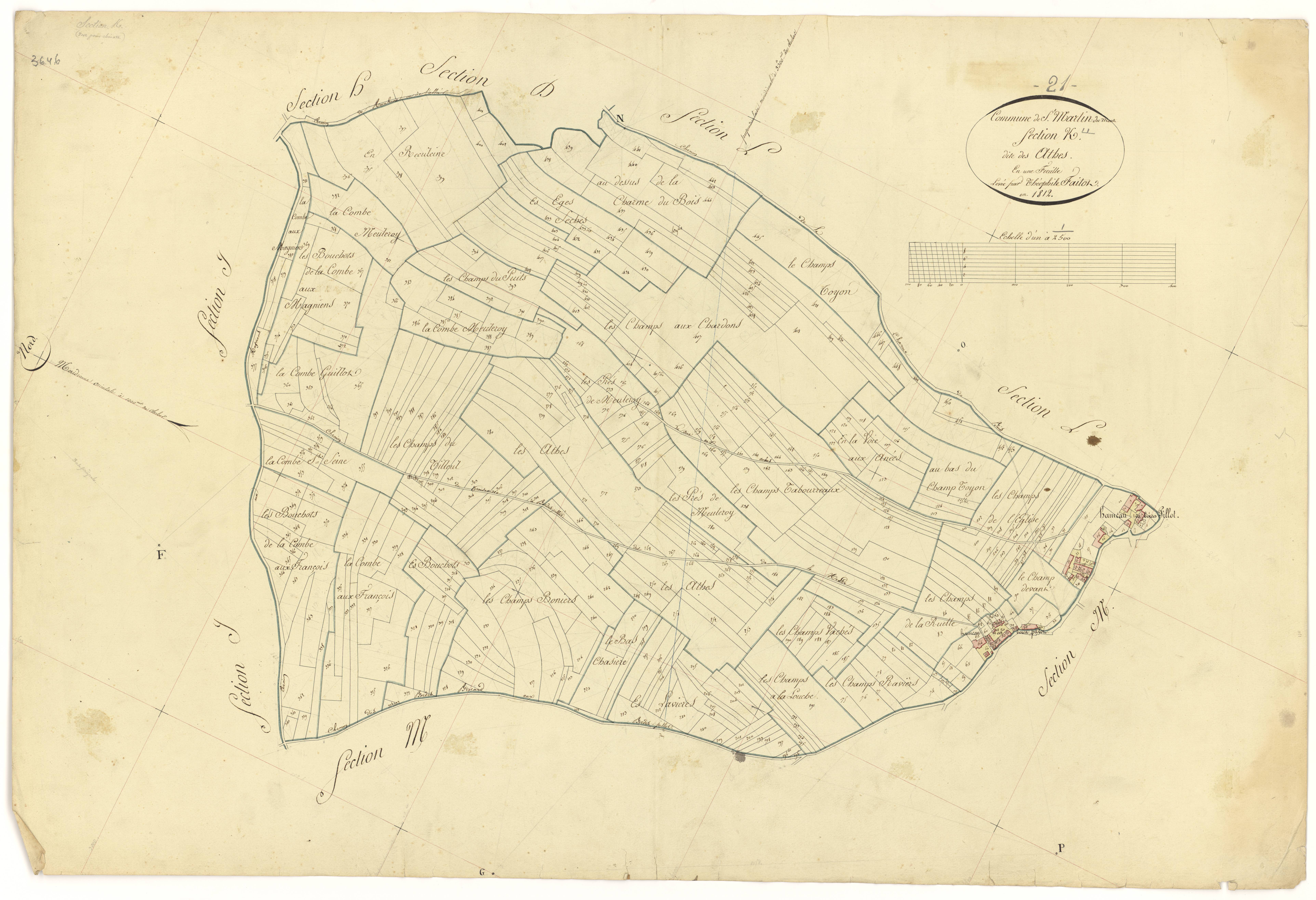 Saint-Martin-du-Mont - Section K - 3 P PLAN 562/14