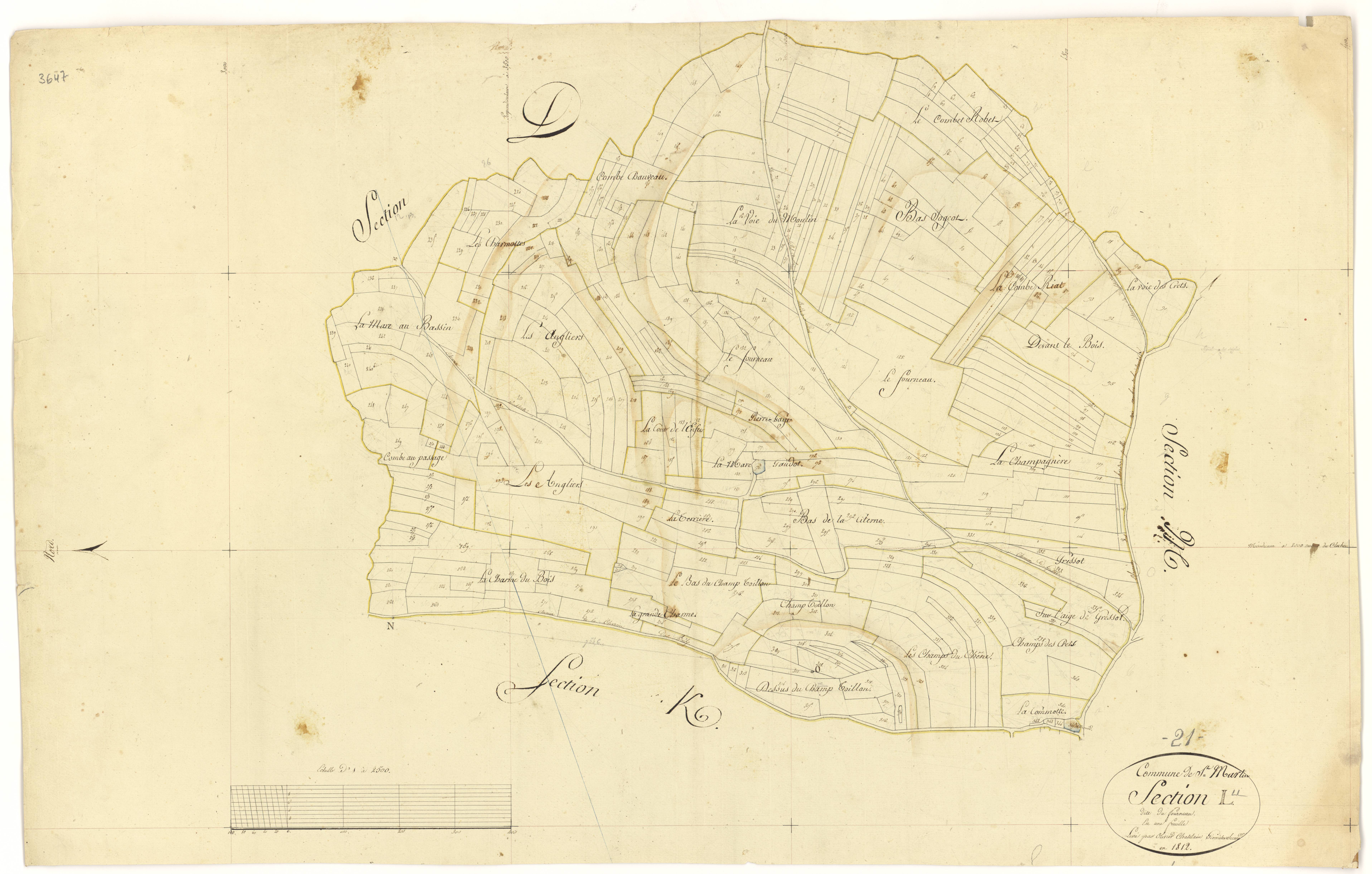 Saint-Martin-du-Mont - Section L - 3 P PLAN 562/15