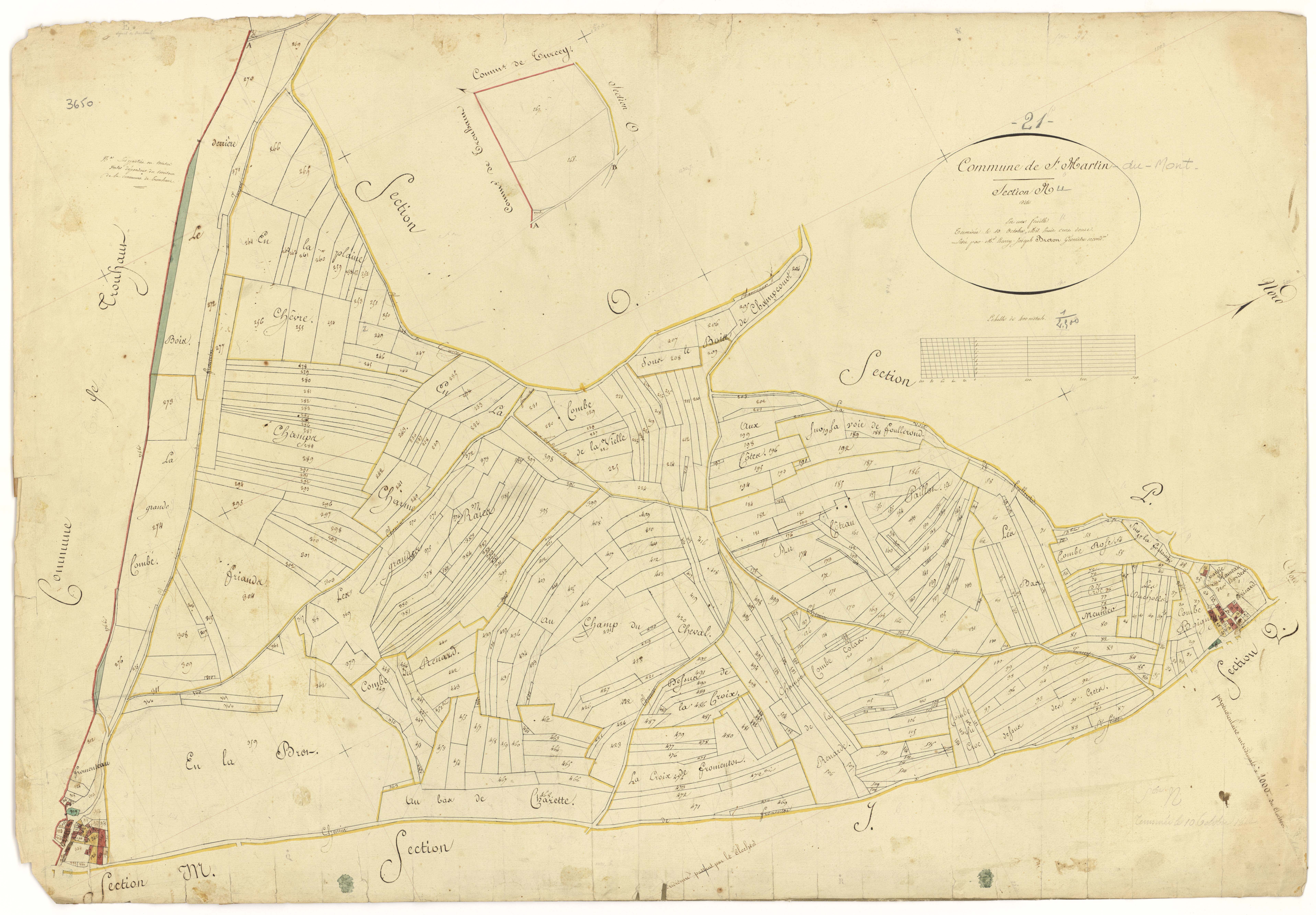 Saint-Martin-du-Mont - Section N - 3 P PLAN 562/18