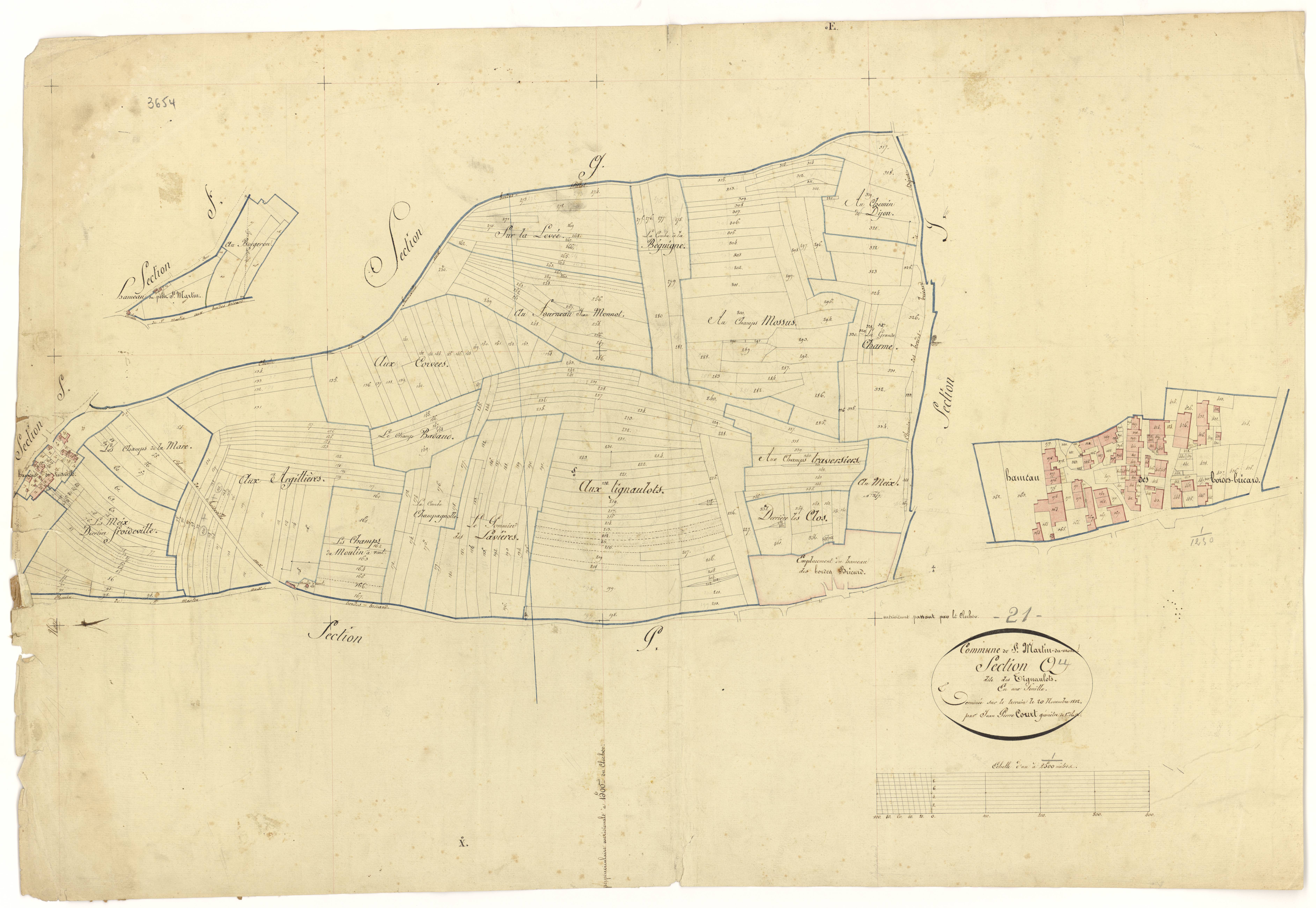 Saint-Martin-du-Mont - Section Q - 3 P PLAN 562/22