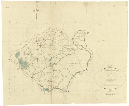 Saint-Martin-du-Mont - Tableau d'assemblage - 3 P PLAN 562/1