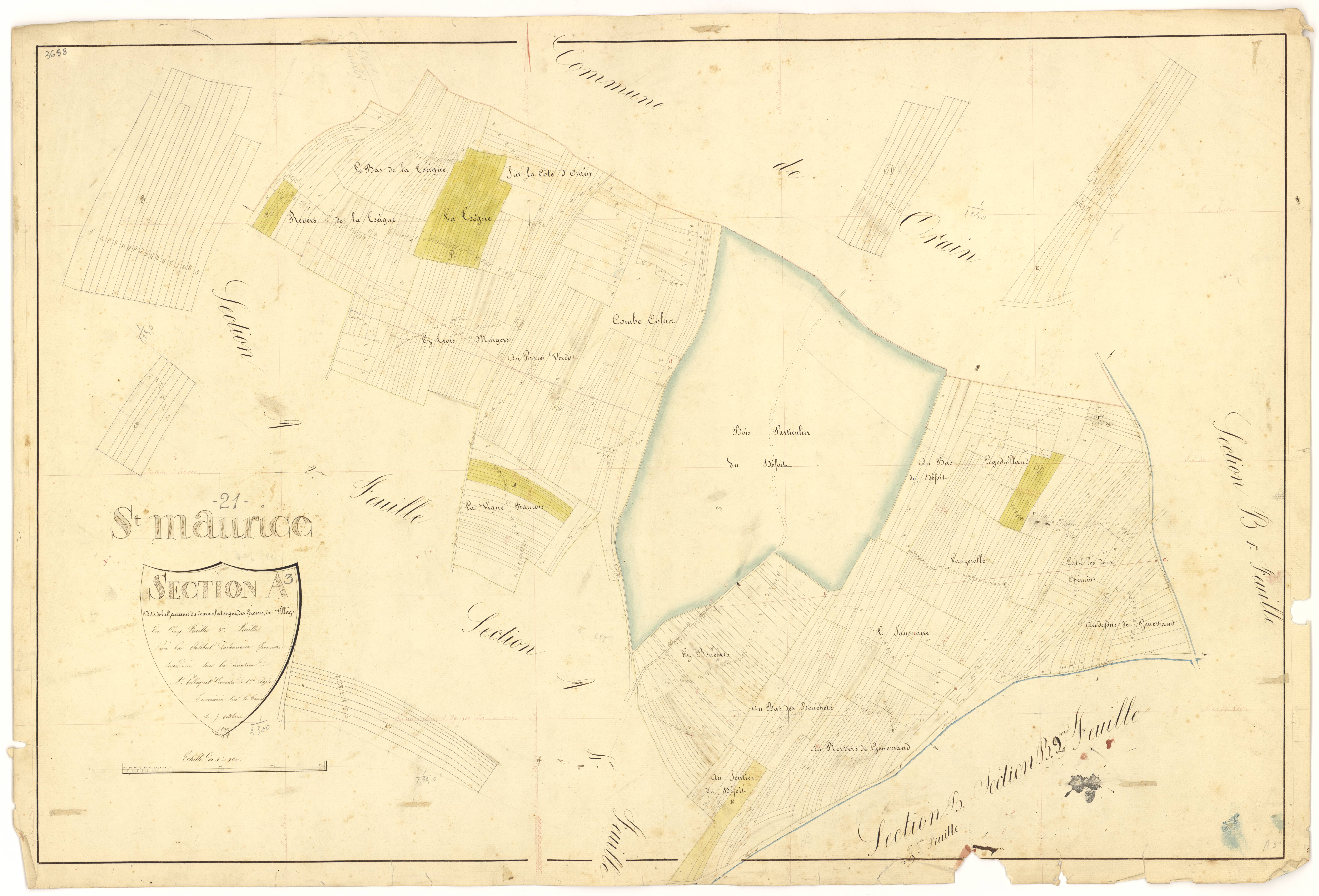 Saint-Maurice-sur-Vingeanne - Section A3 - 3 P PLAN 563/4