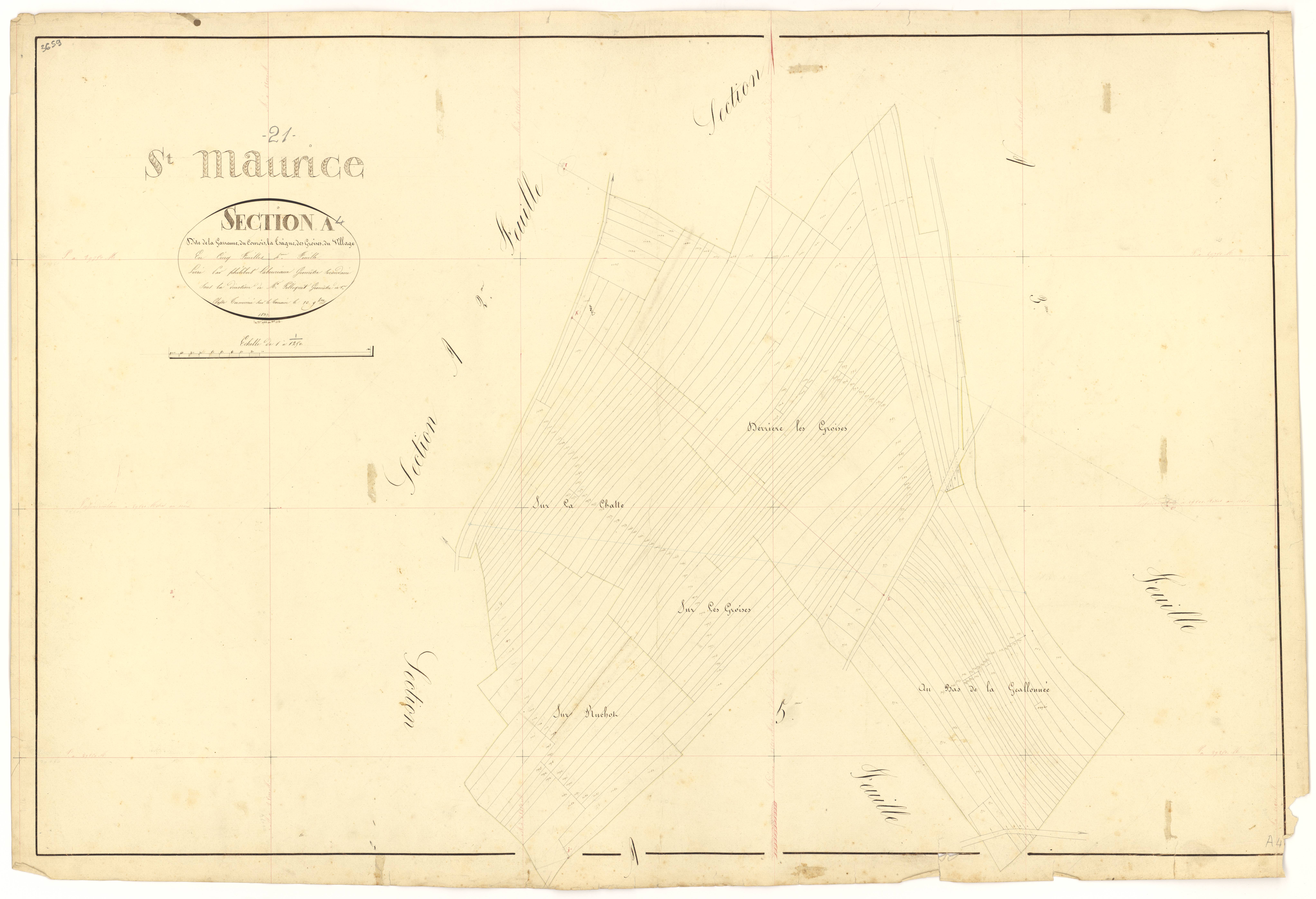 Saint-Maurice-sur-Vingeanne - Section A4 - 3 P PLAN 563/5