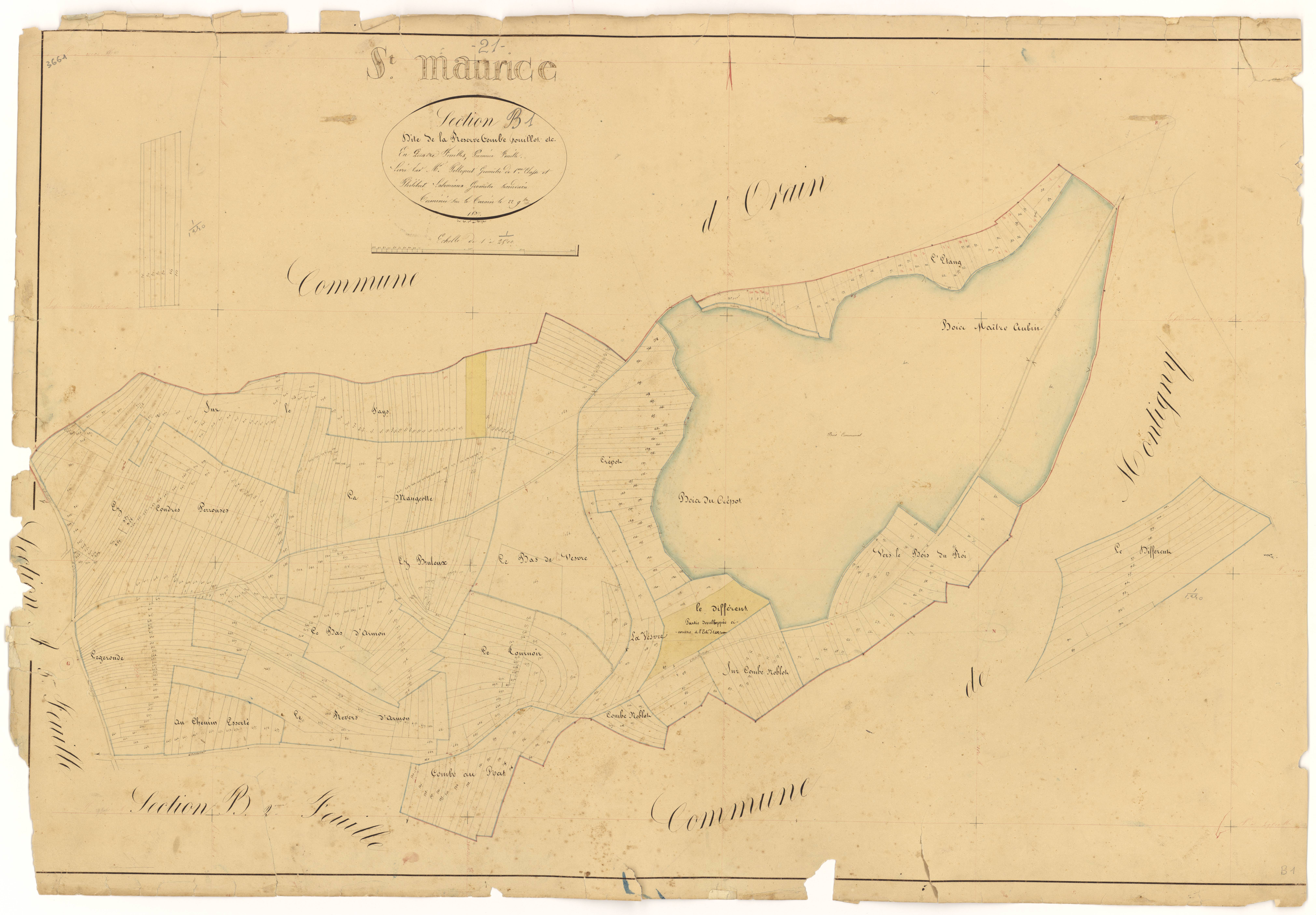 Saint-Maurice-sur-Vingeanne - Section B1 - 3 P PLAN 563/7