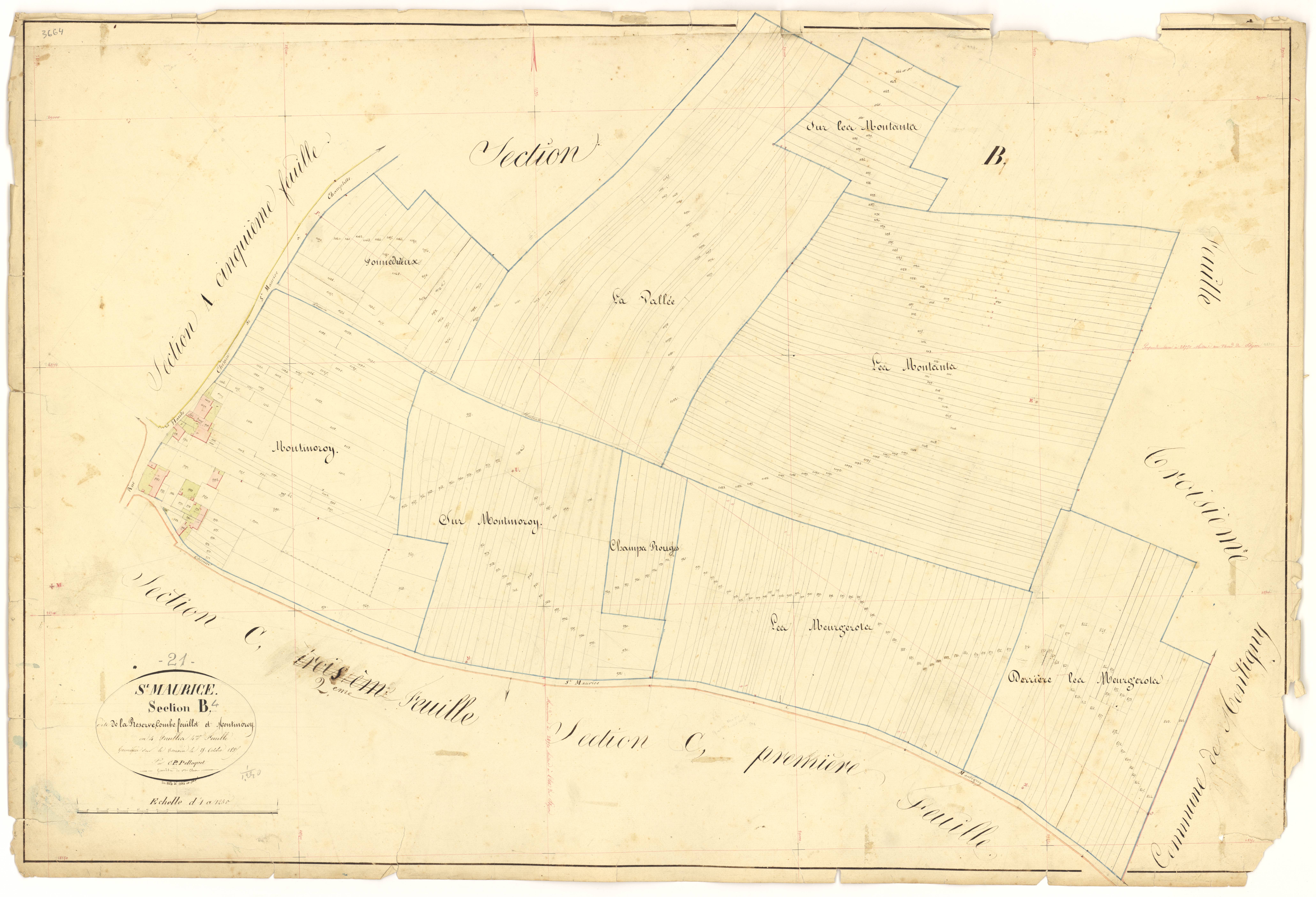 Saint-Maurice-sur-Vingeanne - Section B4 - 3 P PLAN 563/10