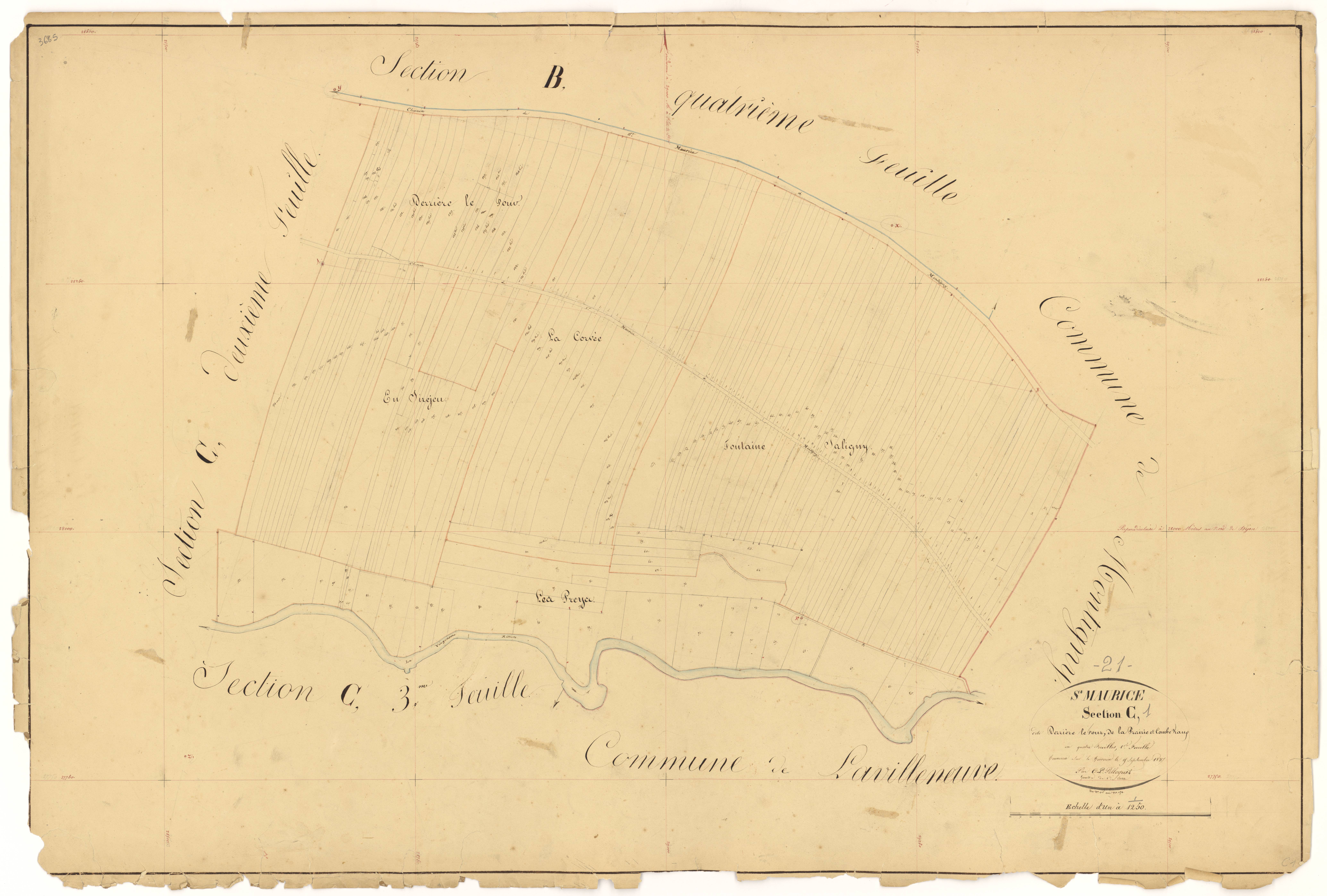 Saint-Maurice-sur-Vingeanne - Section C1 - 3 P PLAN 563/11