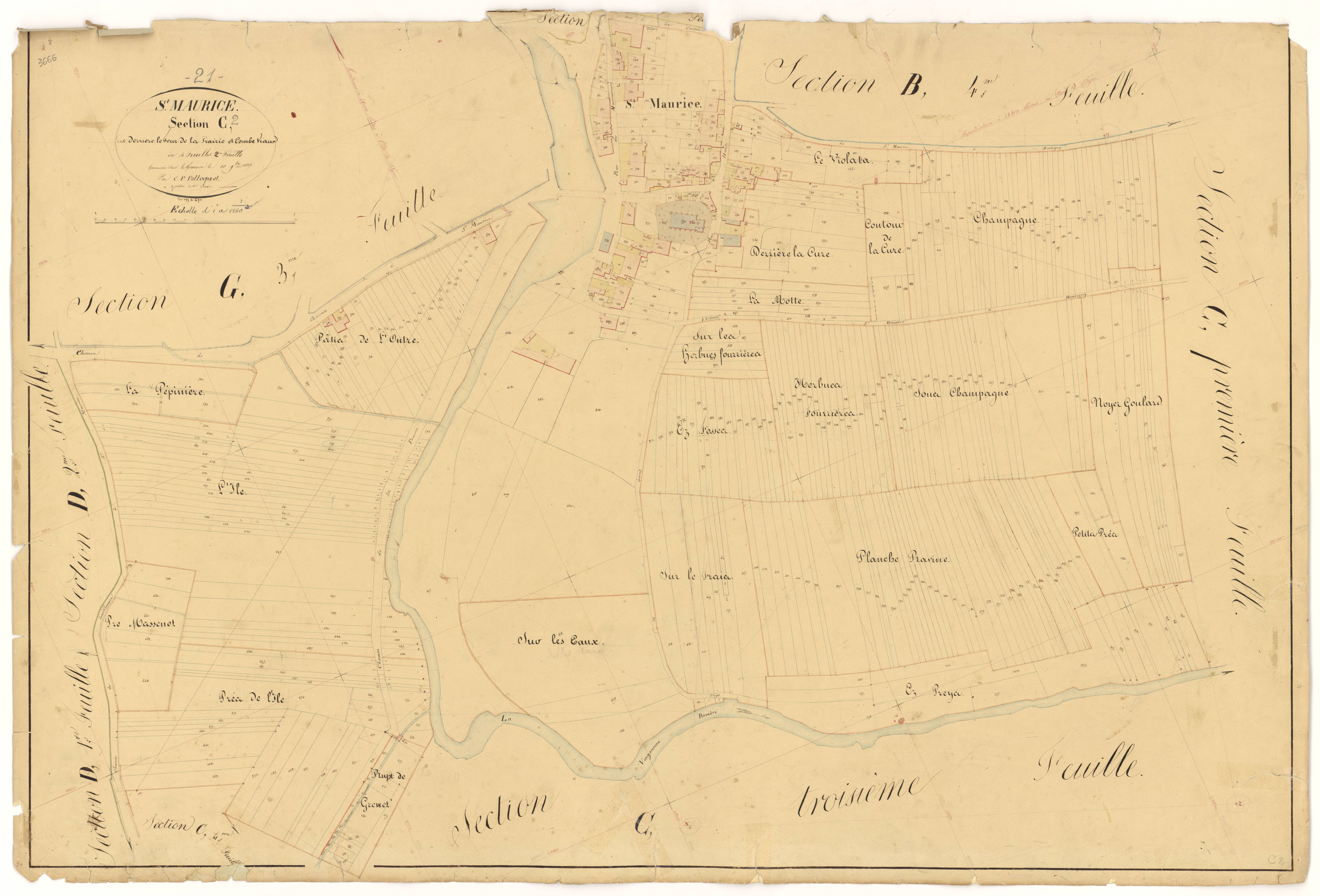 Saint-Maurice-sur-Vingeanne - Section C2 - 3 P PLAN 563/12
