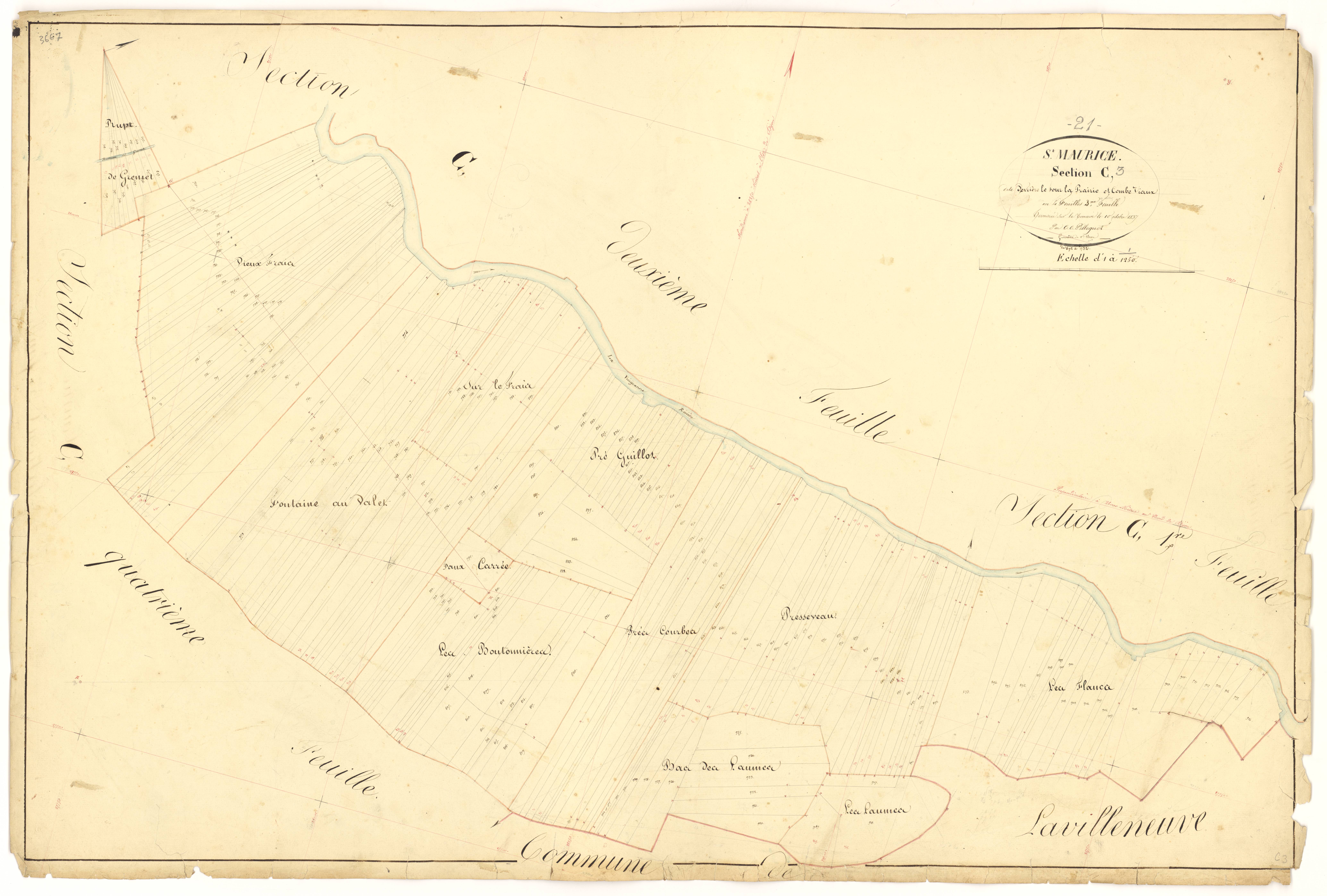 Saint-Maurice-sur-Vingeanne - Section C3 - 3 P PLAN 563/13