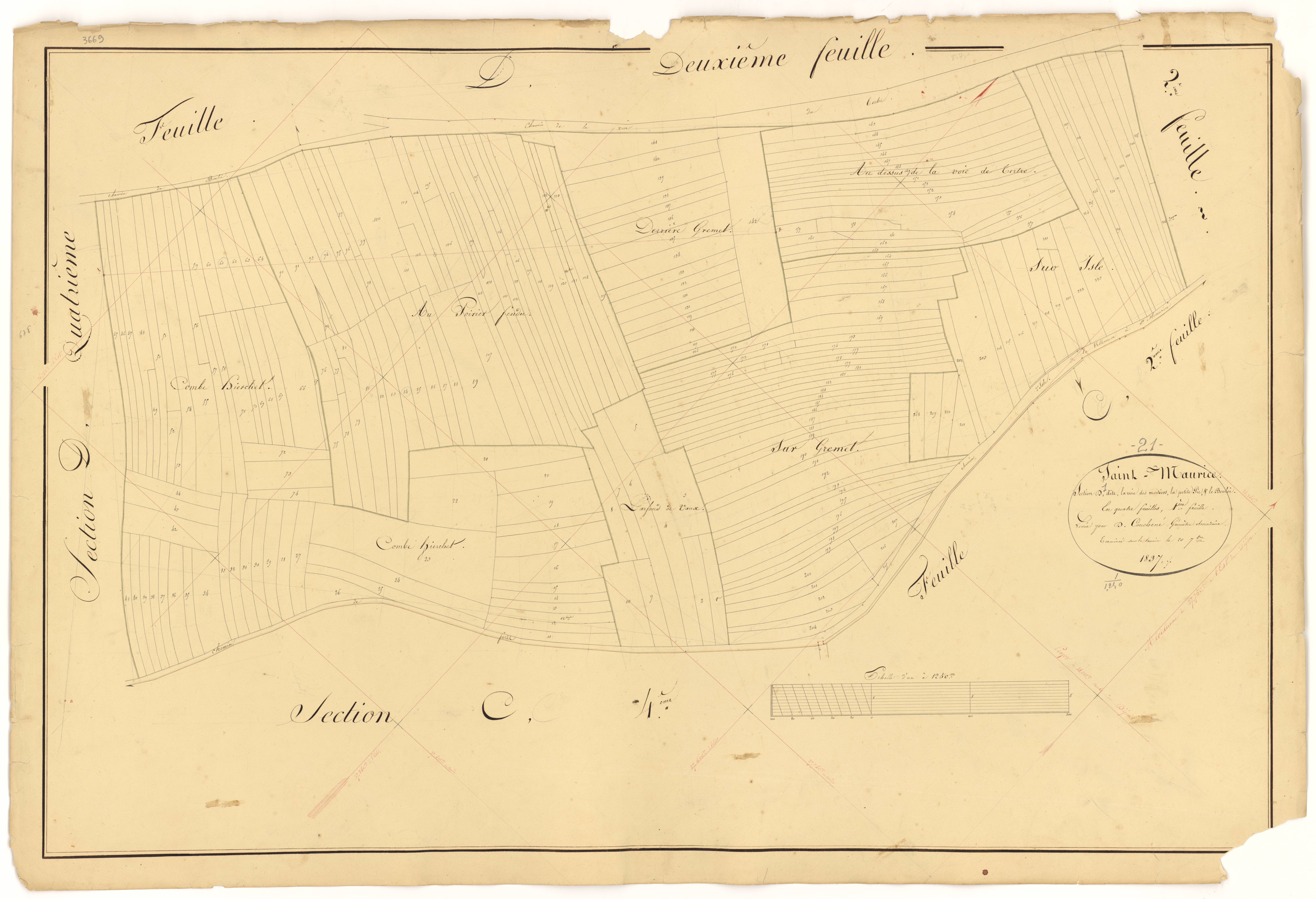 Saint-Maurice-sur-Vingeanne - Section D1 - 3 P PLAN 563/15