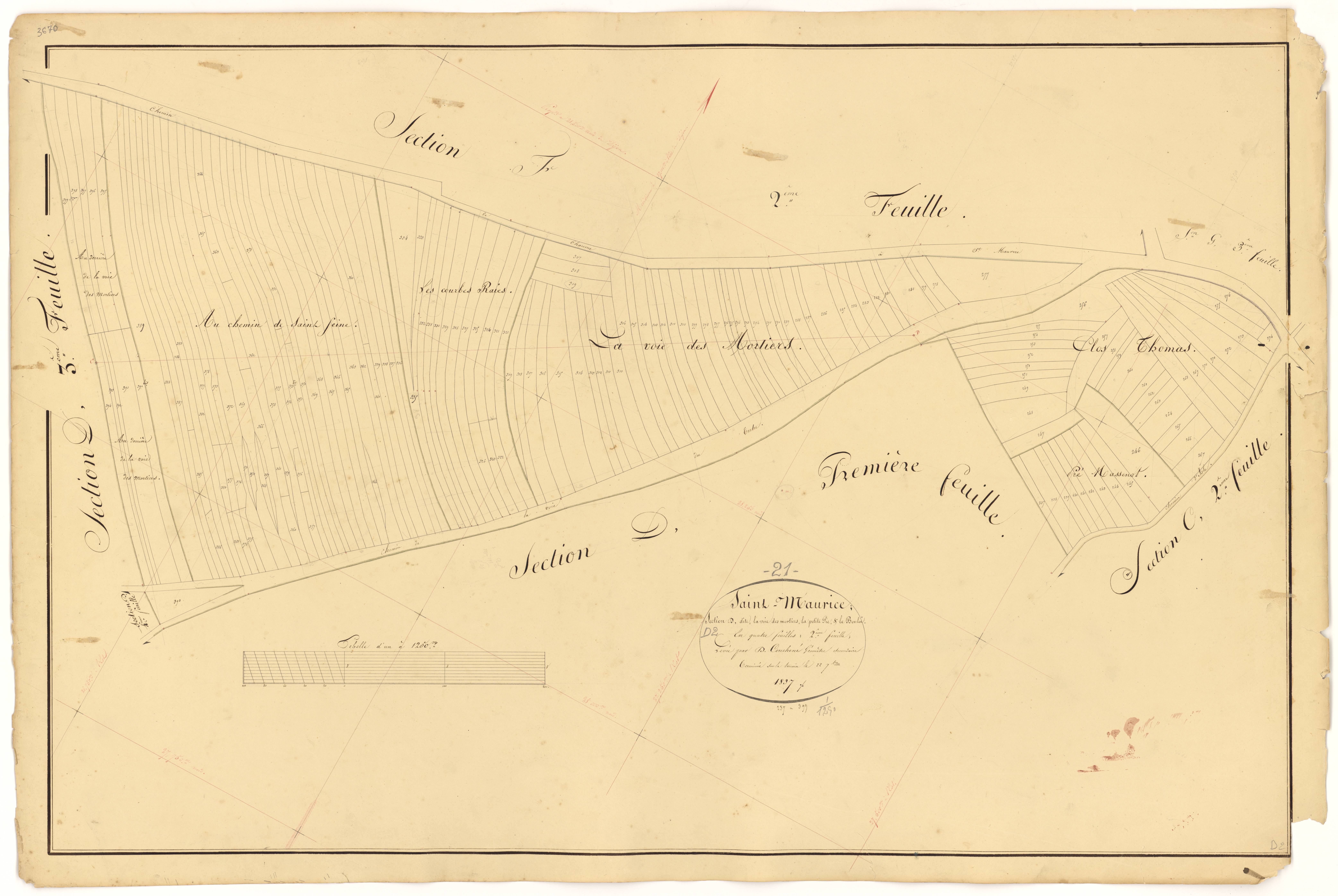 Saint-Maurice-sur-Vingeanne - Section D2 - 3 P PLAN 563/16