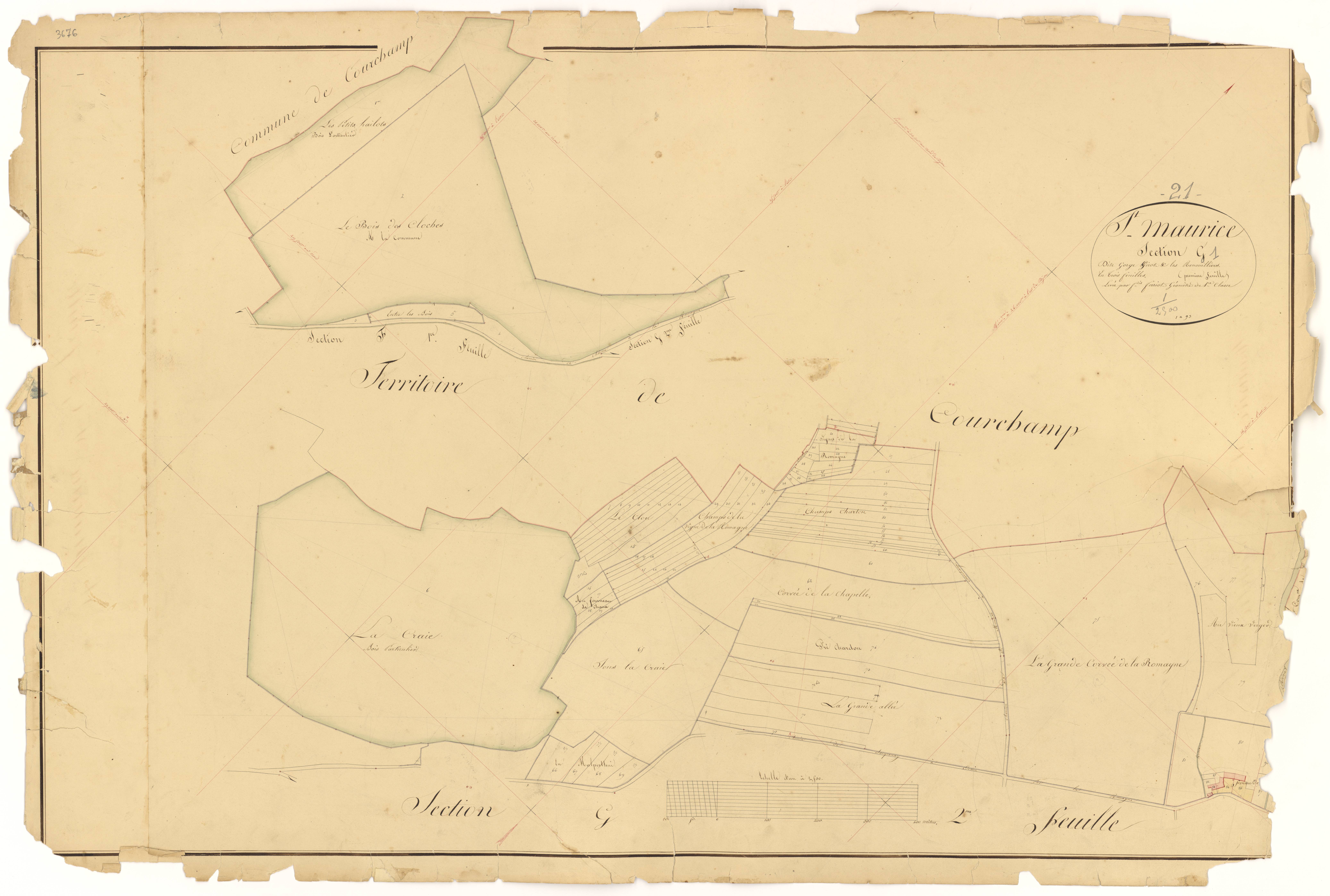 Saint-Maurice-sur-Vingeanne - Section G1 - 3 P PLAN 563/22