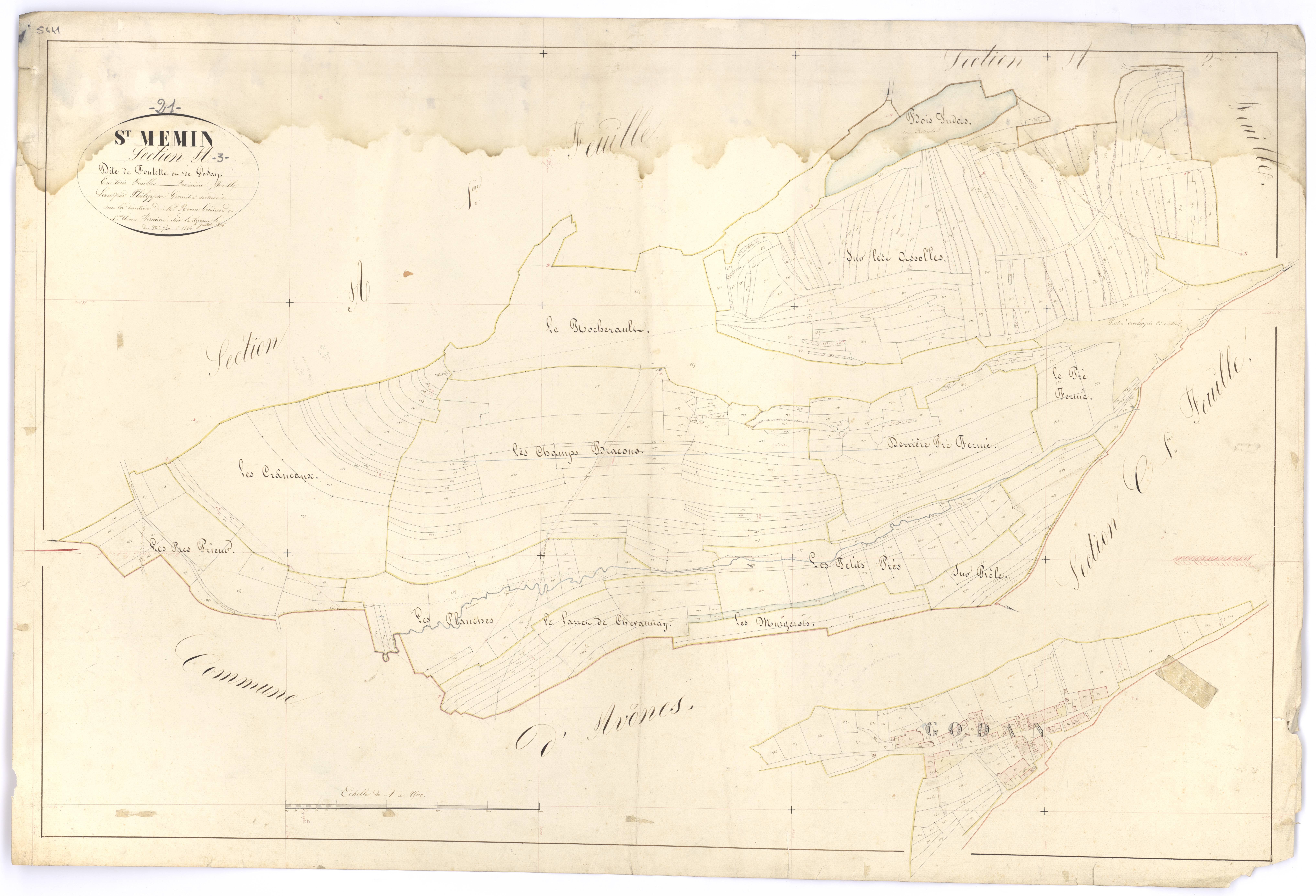 Saint-Mesmin - Section A3 - 3 P PLAN 564/4