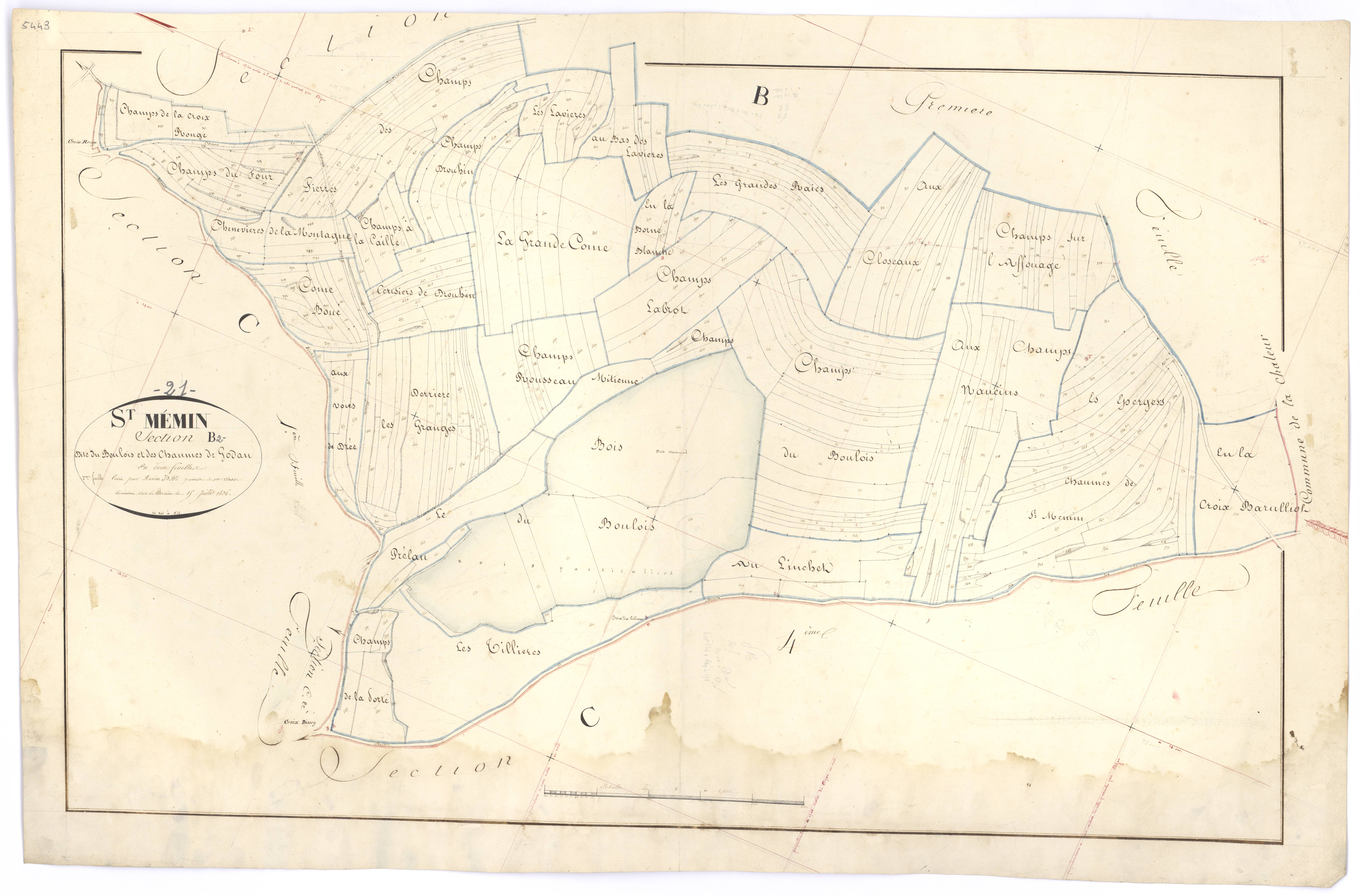 Saint-Mesmin - Section B2 - 3 P PLAN 564/6