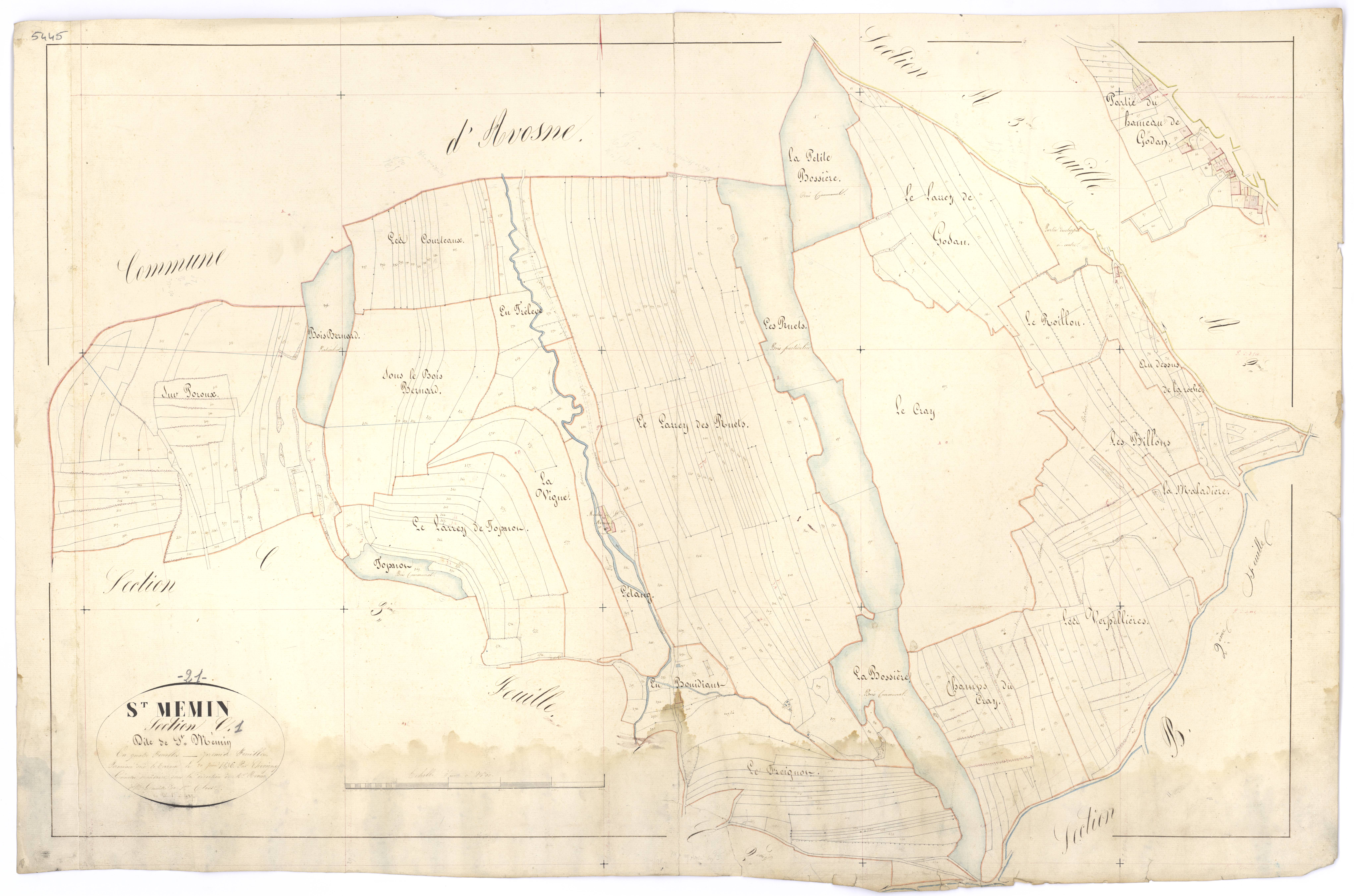 Saint-Mesmin - Section C1 - 3 P PLAN 564/8
