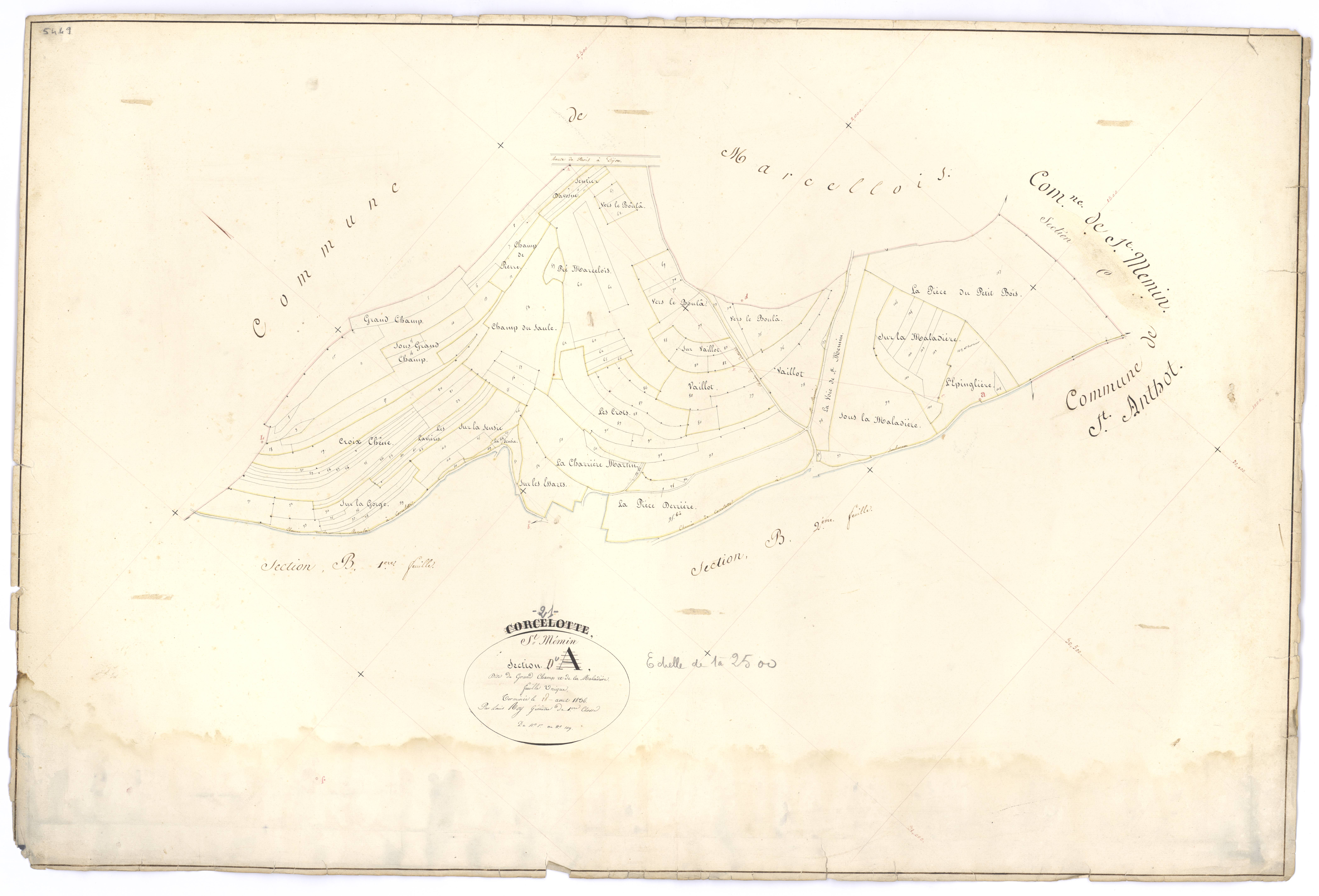 Saint-Mesmin - Section D - 3 P PLAN 564/12
