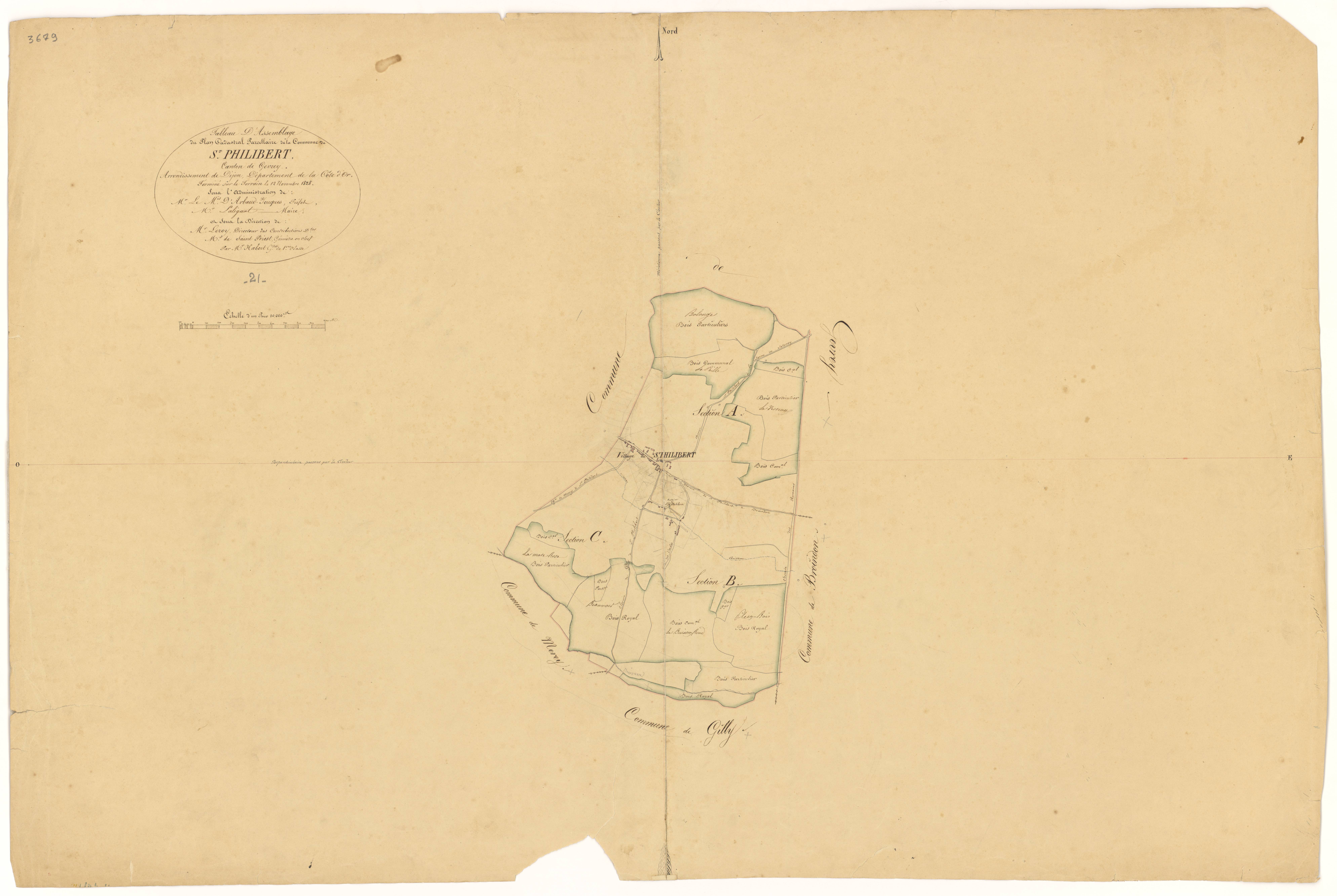 Saint-Philibert - Tableau d'assemblage - 3 P PLAN 566/1