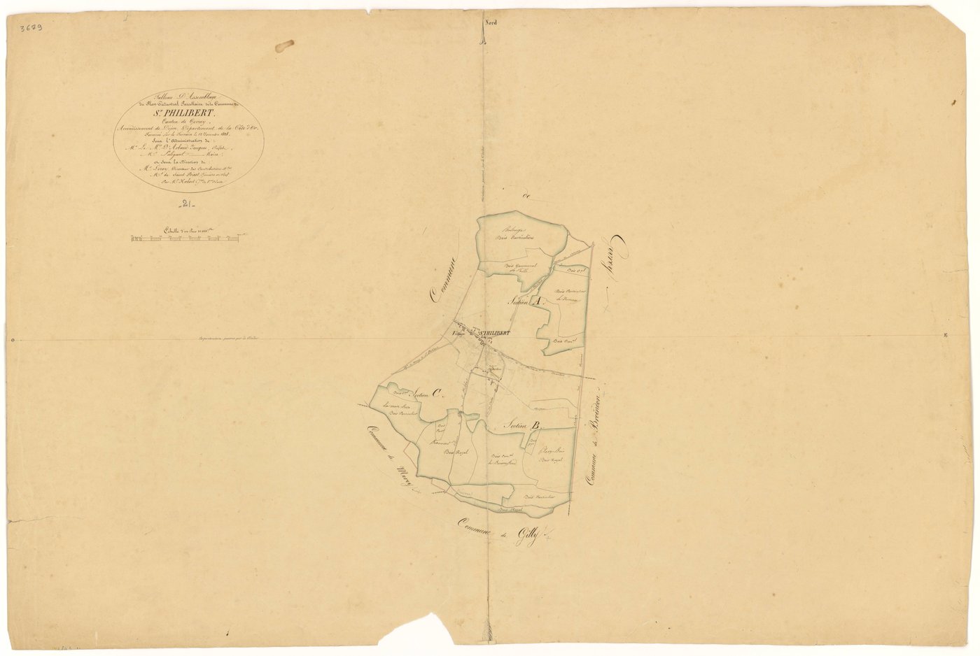 Saint-Philibert - Tableau d'assemblage - 3 P PLAN 566/1
