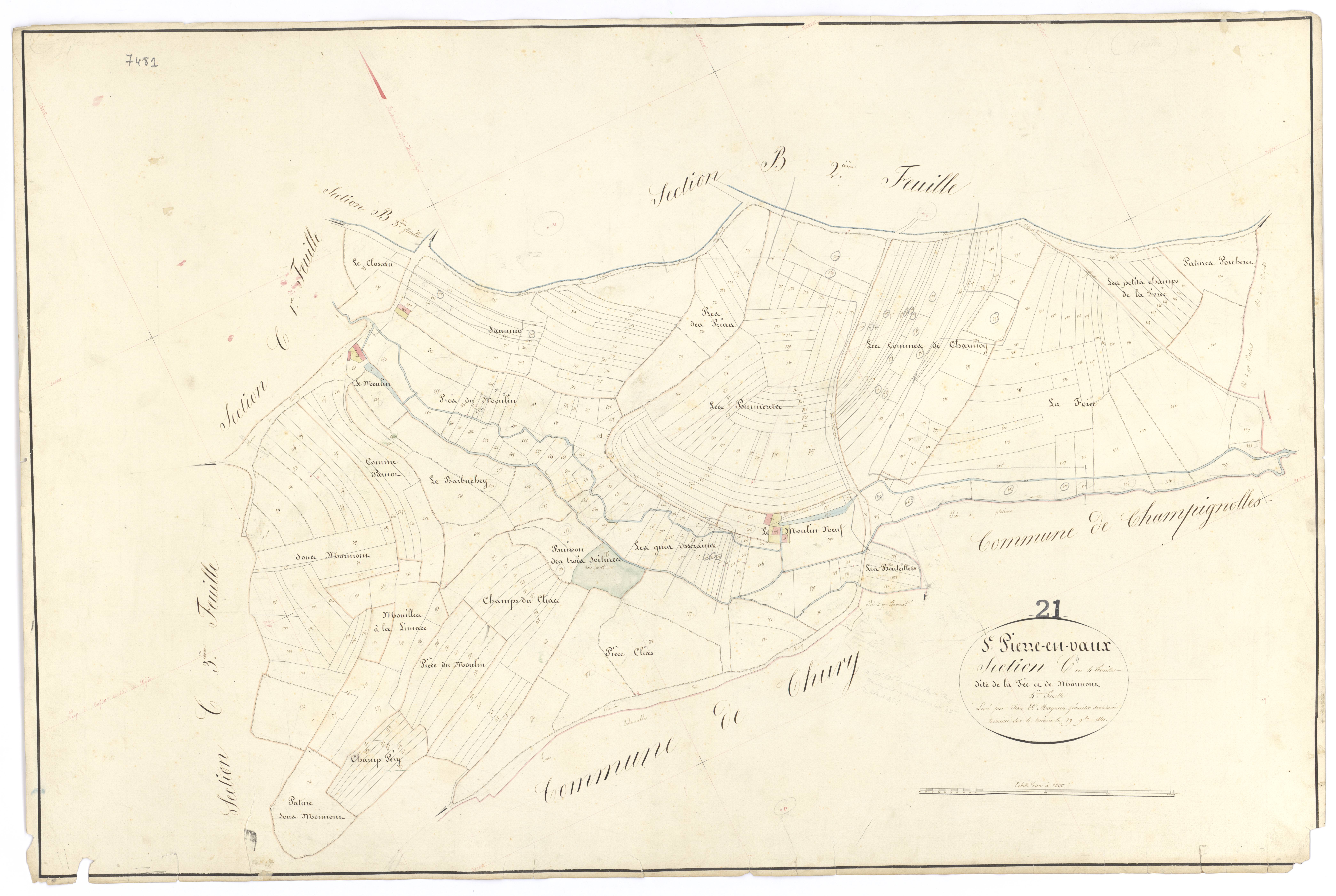 Saint-Pierre-en-Vaux - Section C4 - 3 P PLAN 567/12