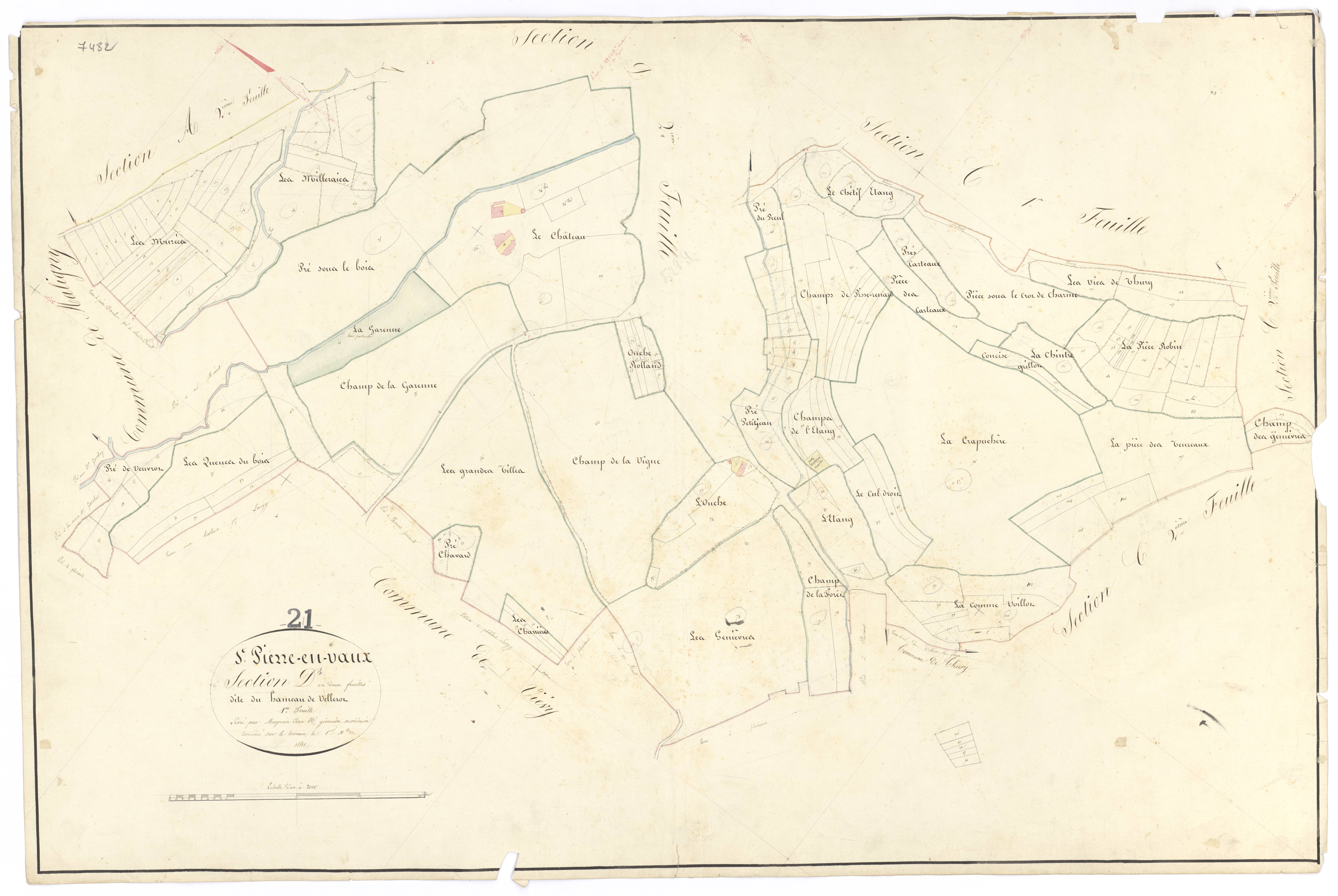 Saint-Pierre-en-Vaux - Section D1 - 3 P PLAN 567/13