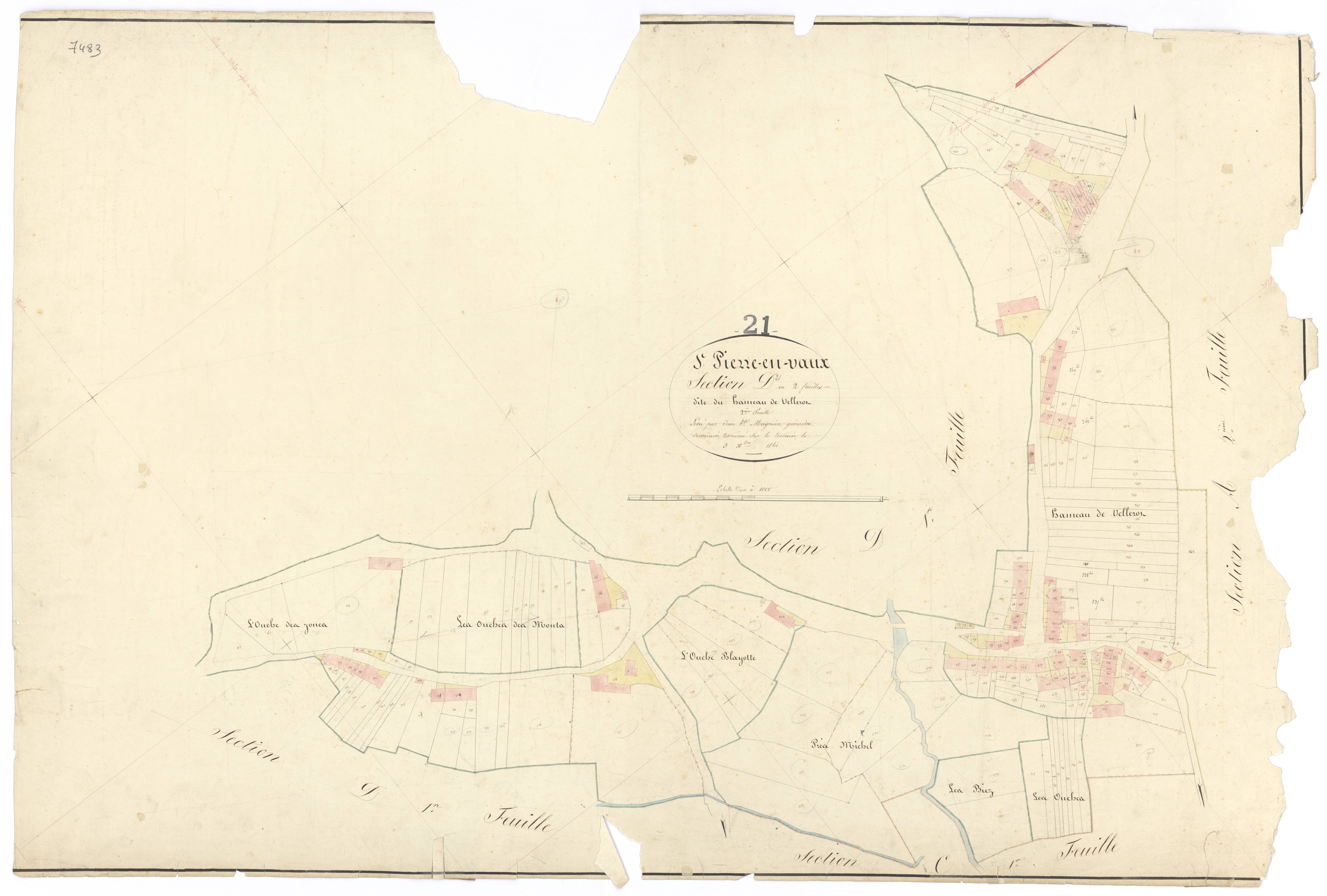 Saint-Pierre-en-Vaux - Section D2 - 3 P PLAN 567/14