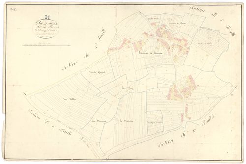 Saint-Pierre-en-Vaux - Section B3 - 3 P PLAN 567/8