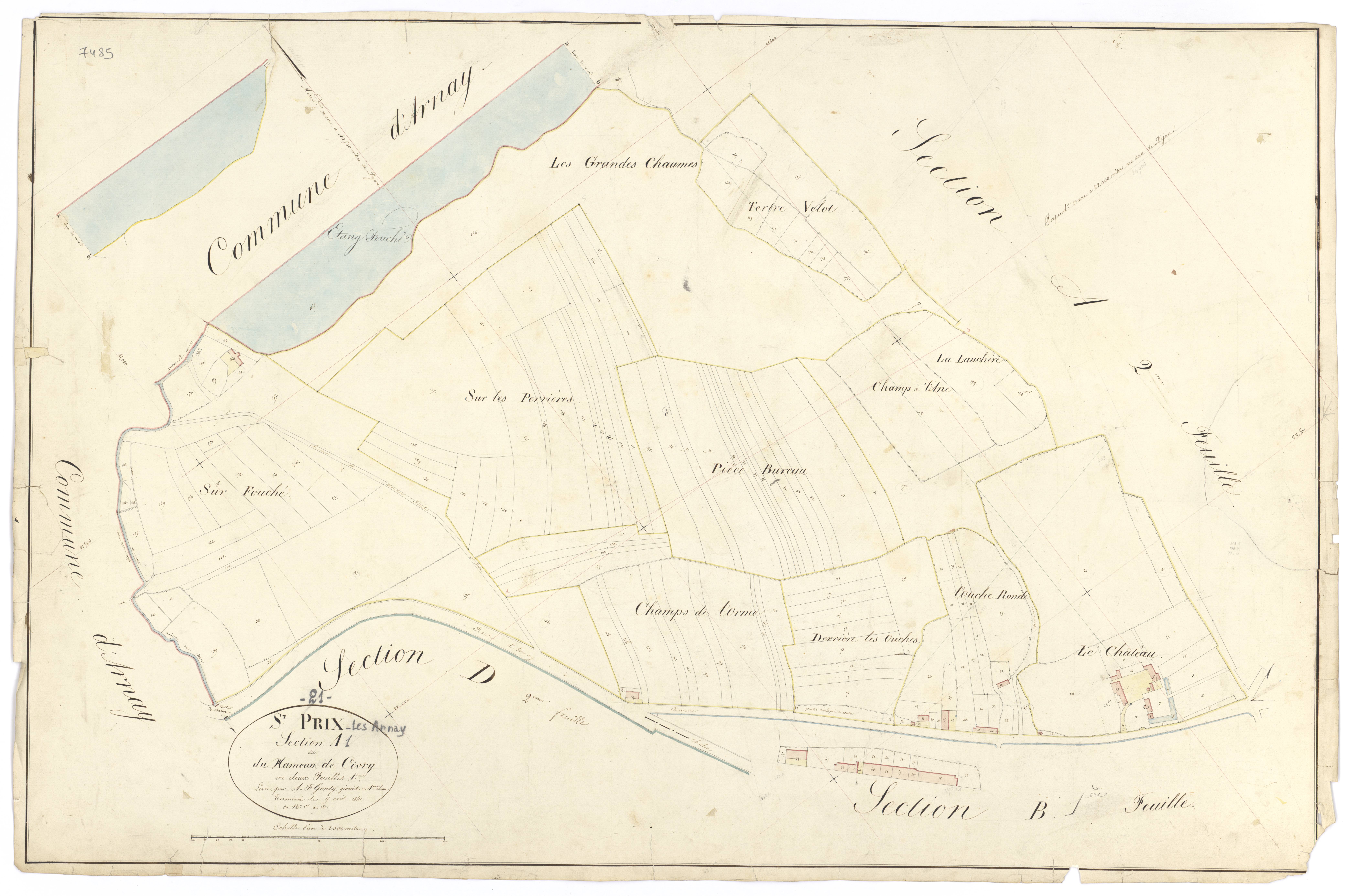 Saint-Prix-lès-Arnay - Section A1 - 3 P PLAN 568/2