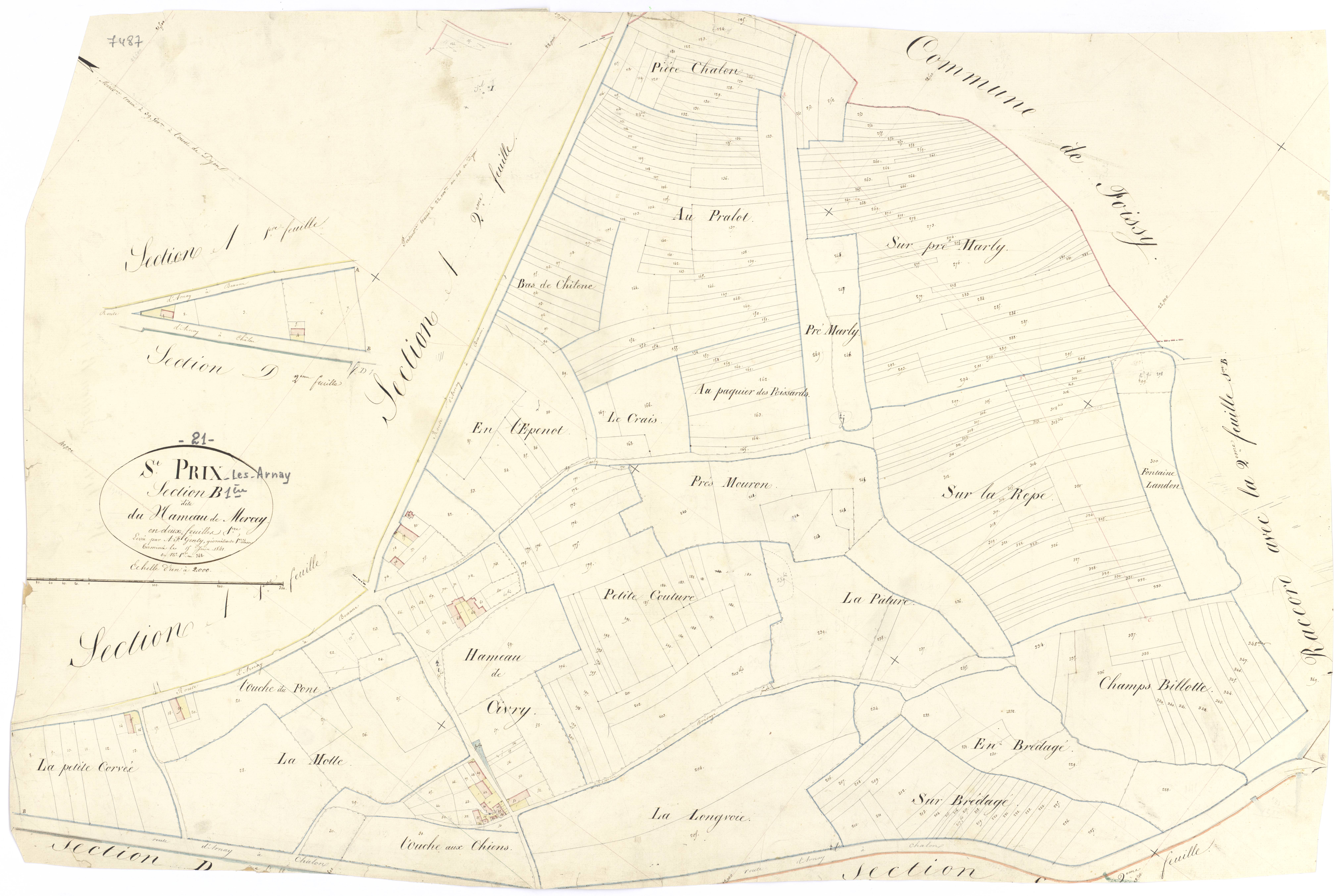Saint-Prix-lès-Arnay - Section B1 - 3 P PLAN 568/4