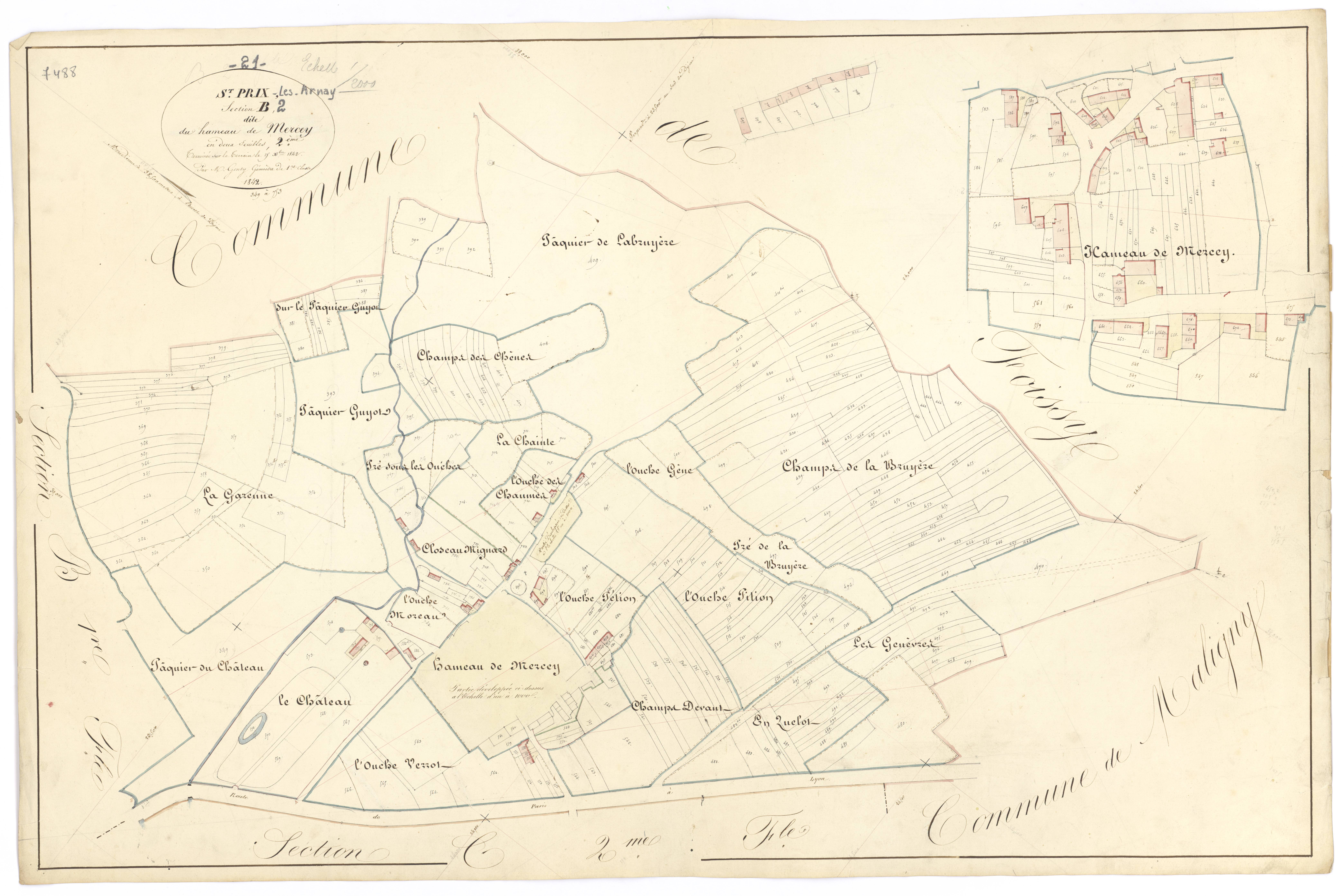 Saint-Prix-lès-Arnay - Section B2 - 3 P PLAN 568/5