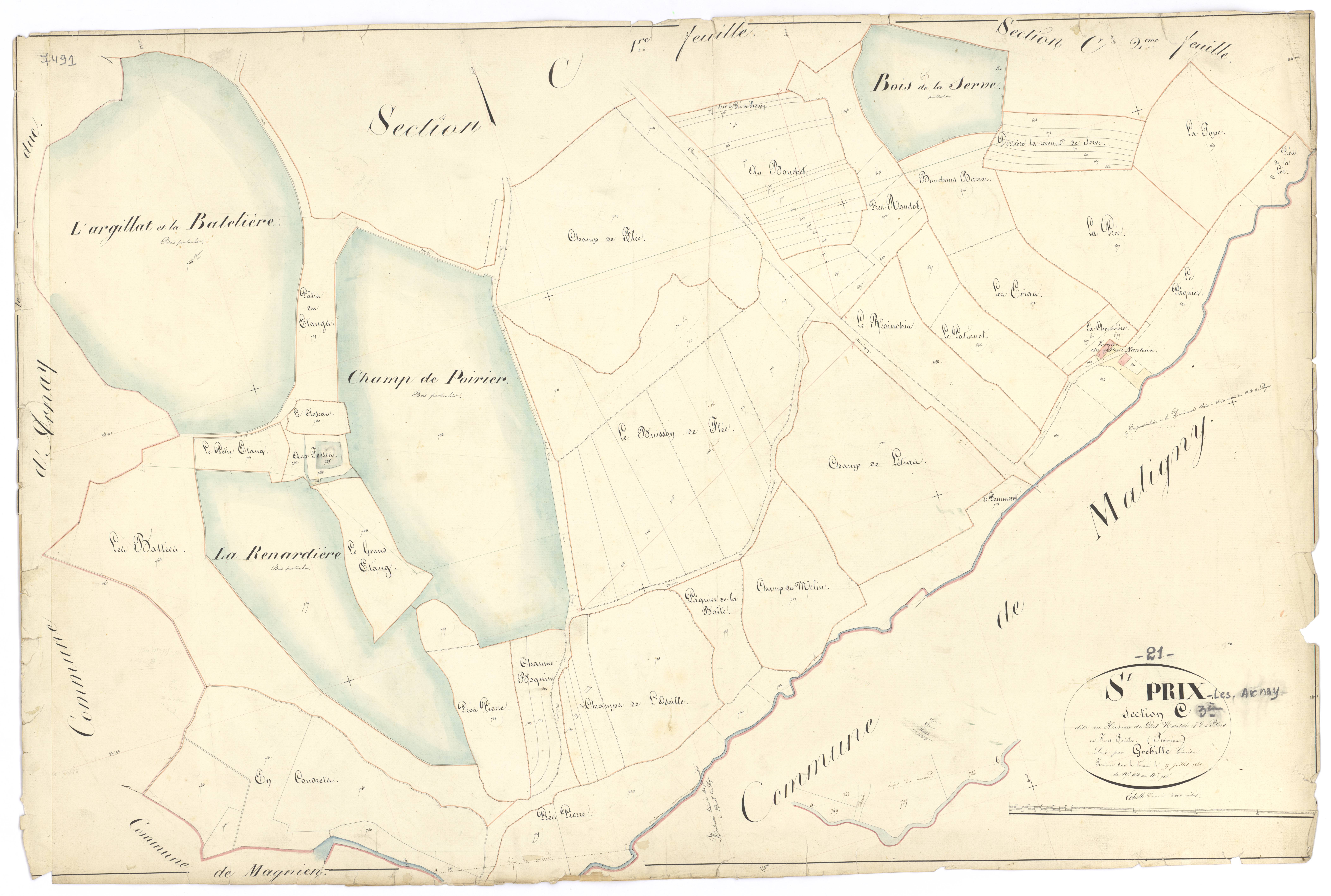 Saint-Prix-lès-Arnay - Section C3 - 3 P PLAN 568/8