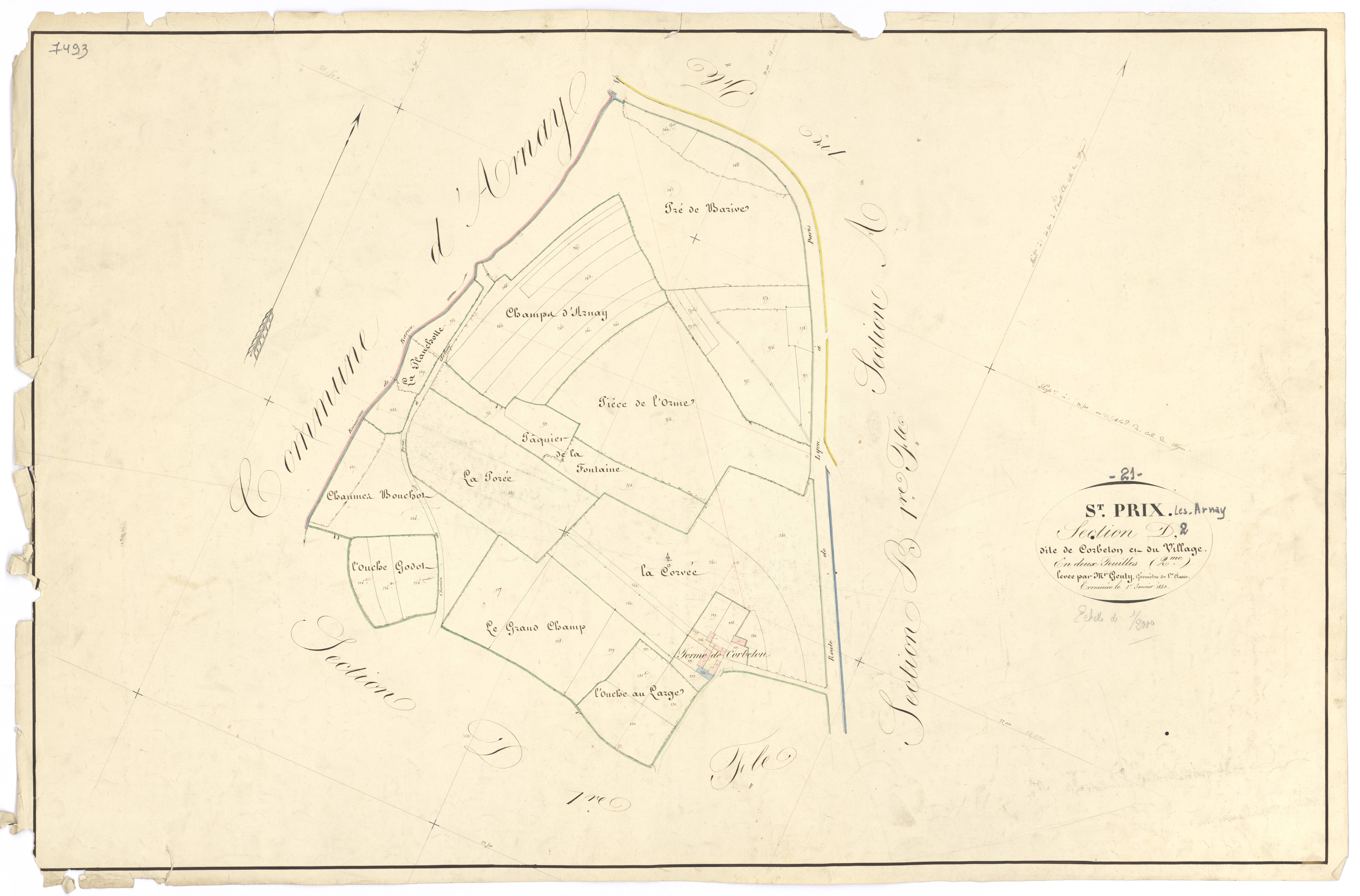 Saint-Prix-lès-Arnay - Section D2 - 3 P PLAN 568/10