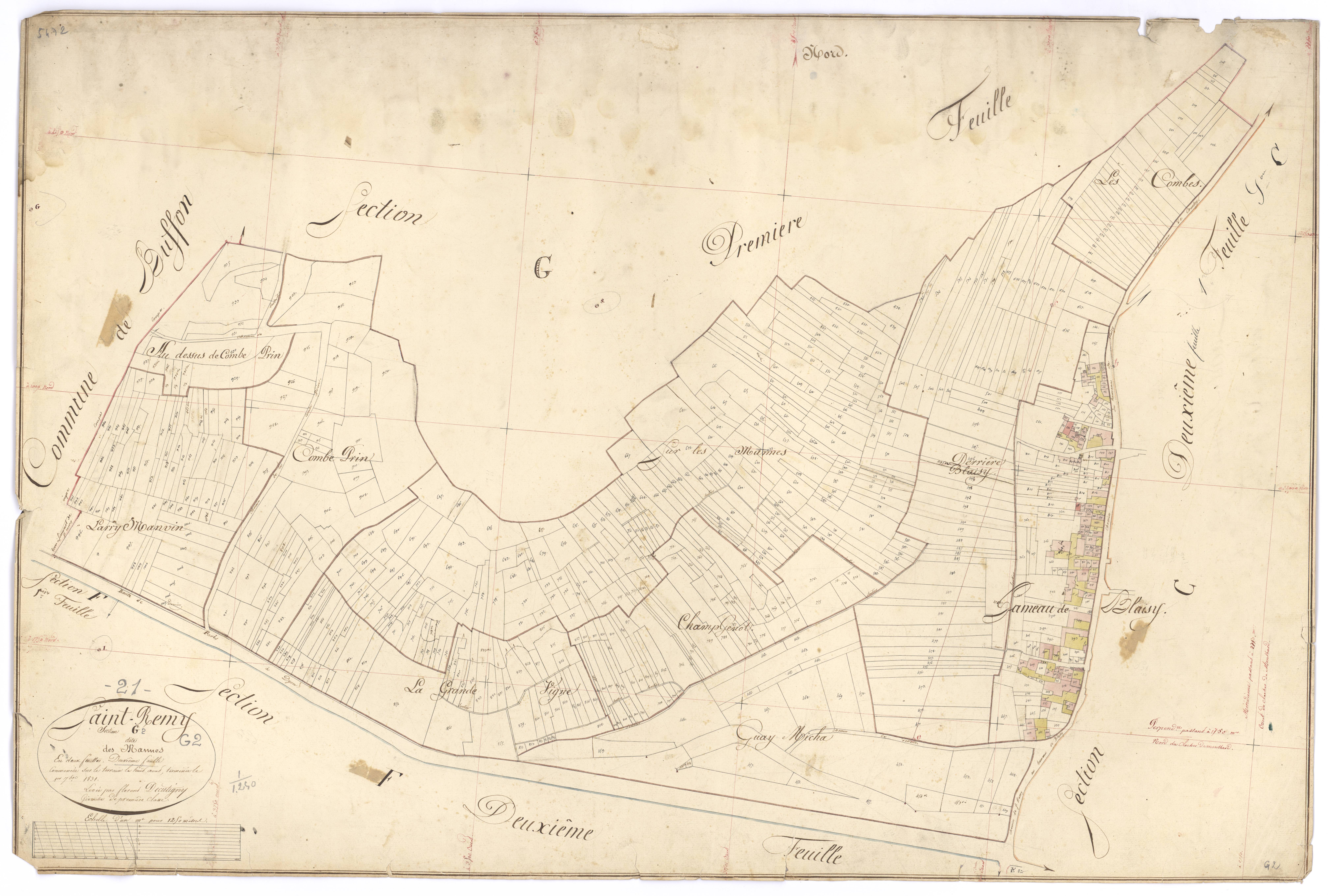 Saint-Rémy - Section G2 - 3 P PLAN 569/21