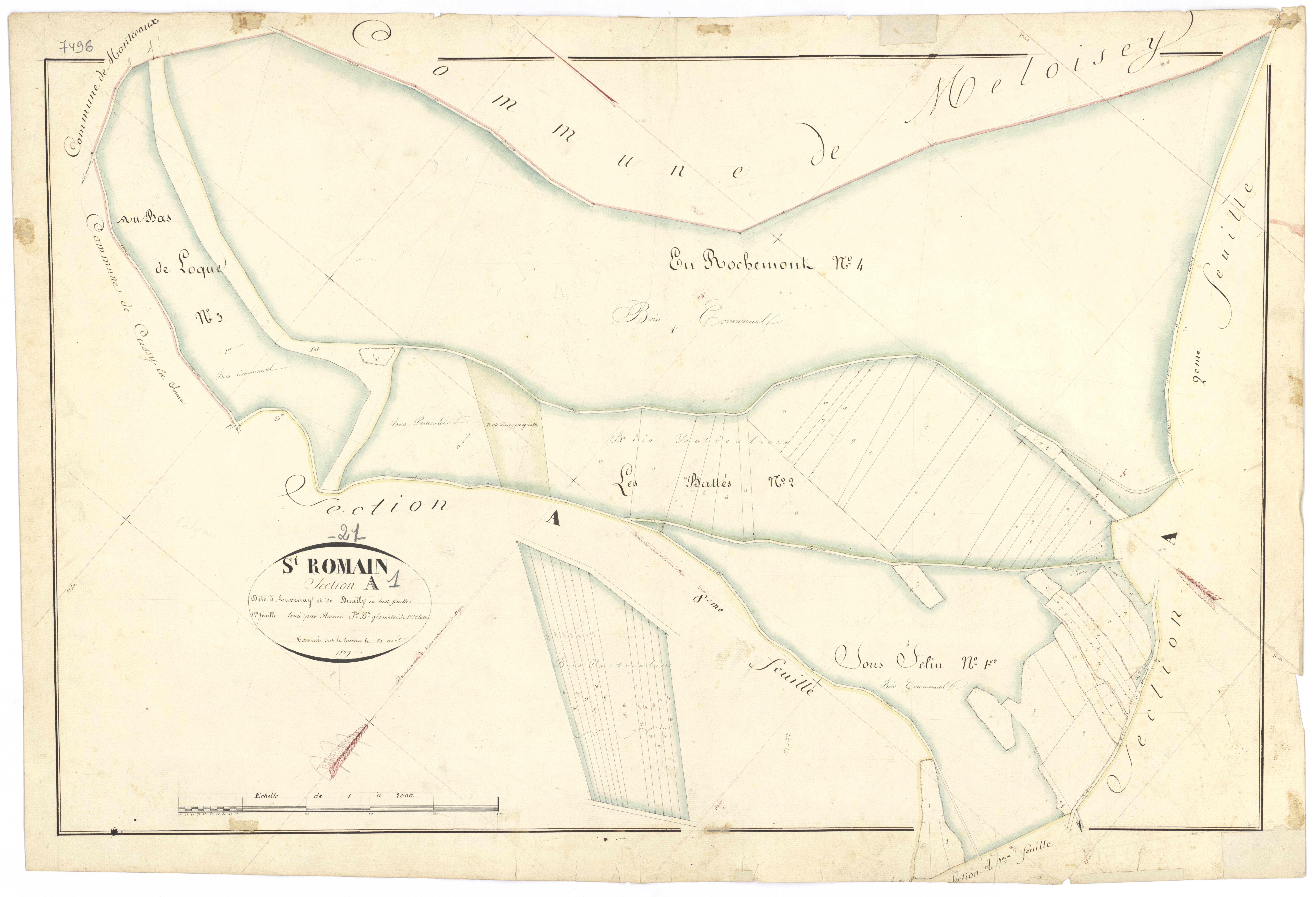 Saint-Romain - Section A1 - 3 P PLAN 570/3