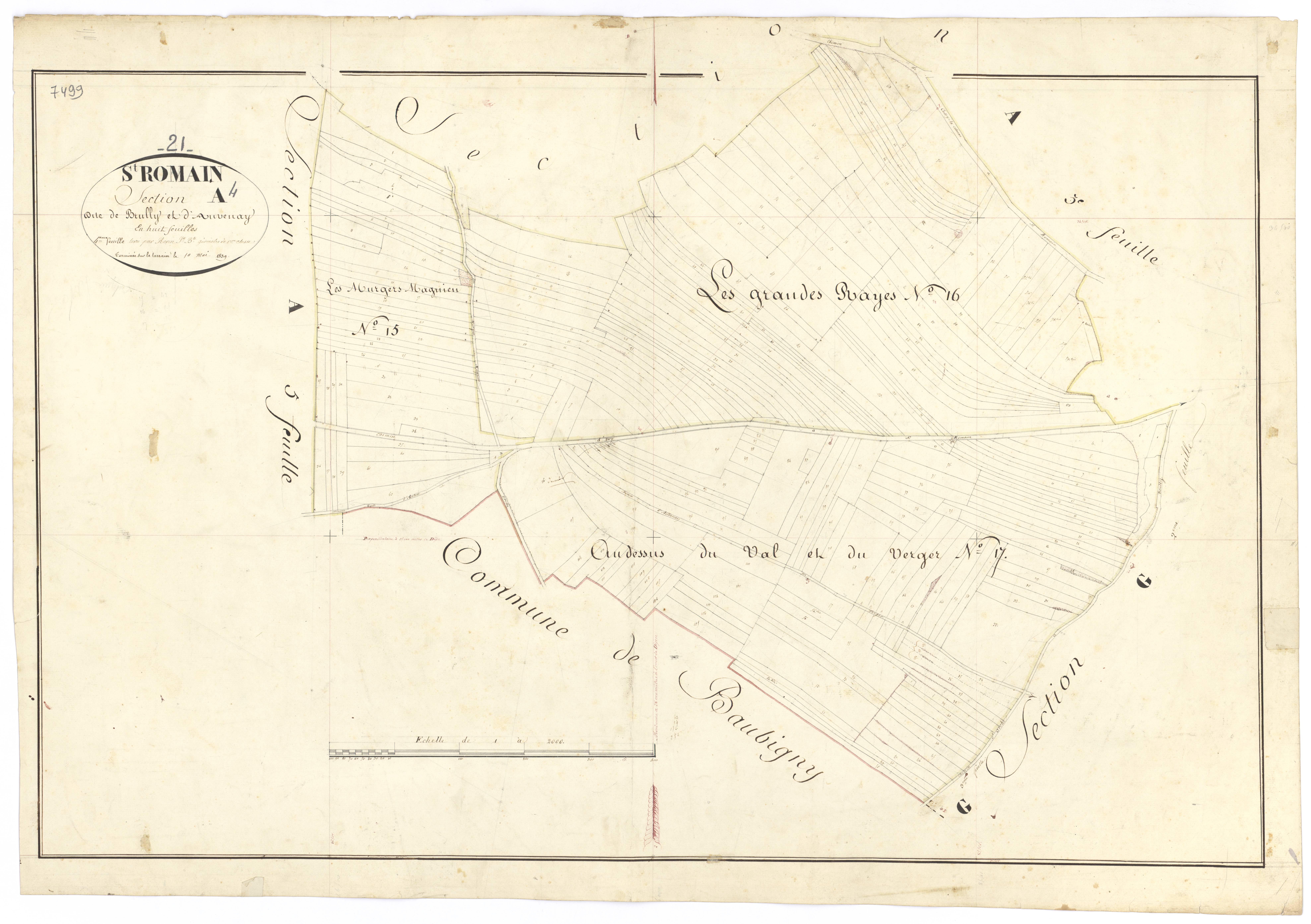 Saint-Romain - Section A4 - 3 P PLAN 570/6