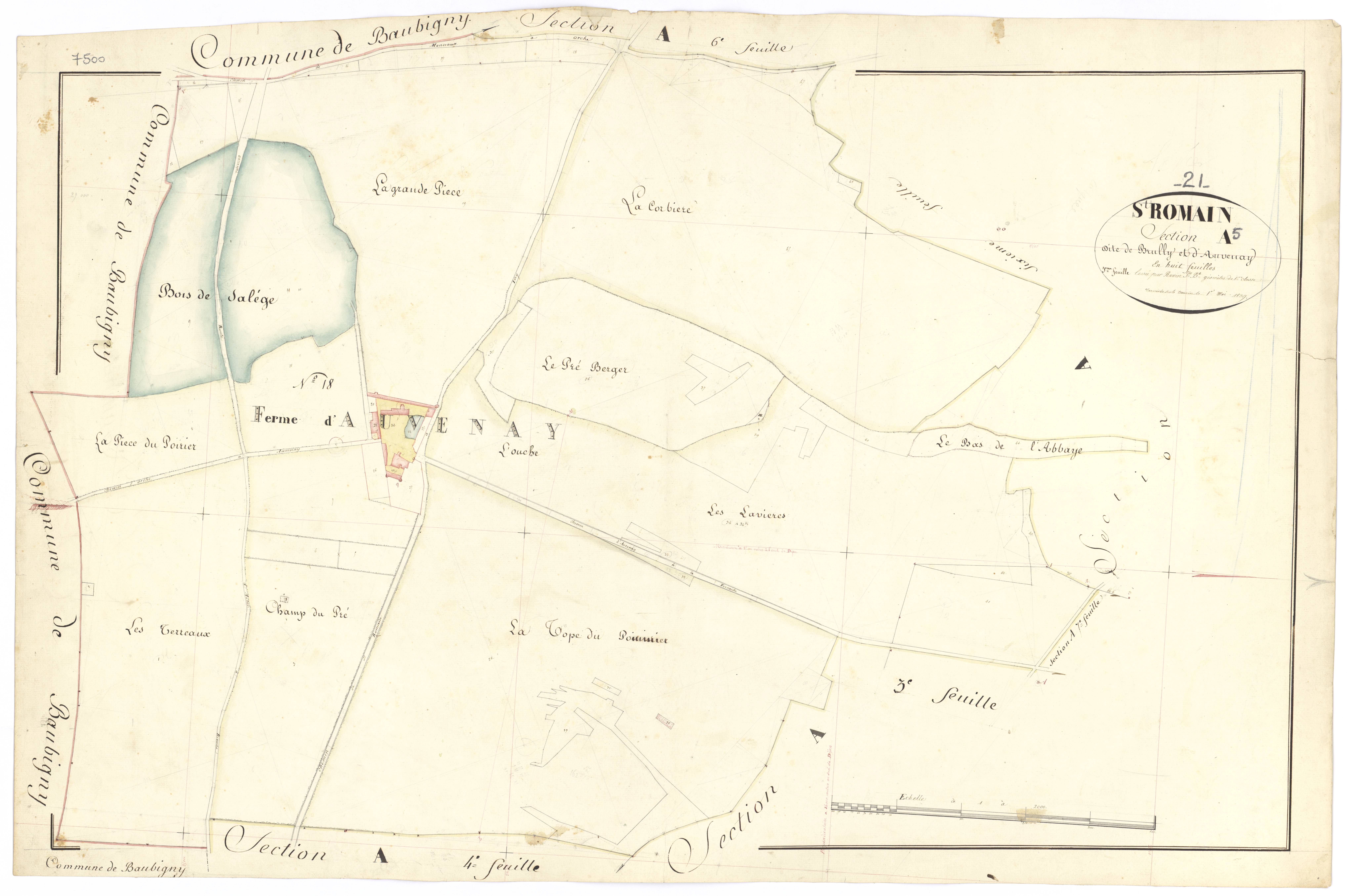 Saint-Romain - Section A5 - 3 P PLAN 570/7