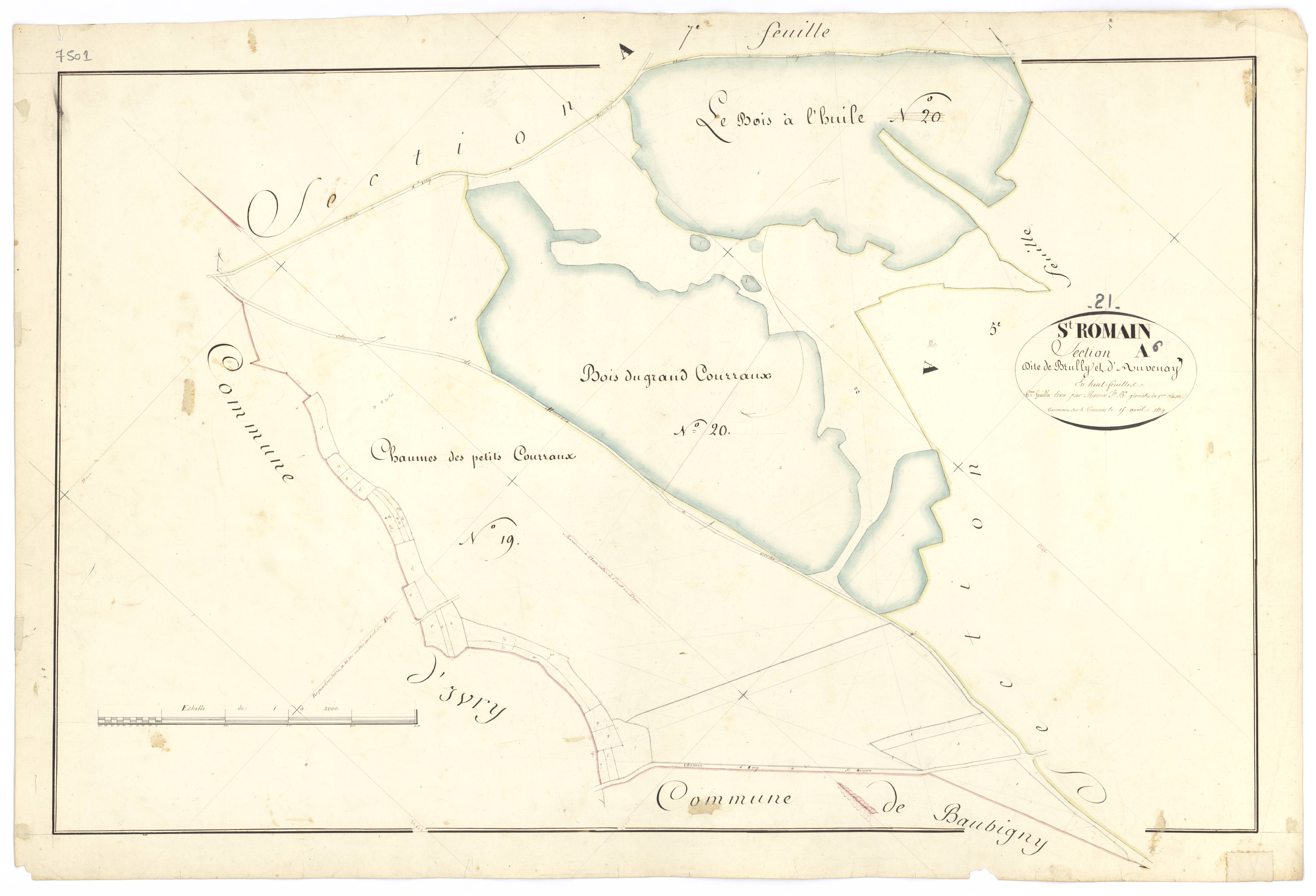 Saint-Romain - Section A6 - 3 P PLAN 570/8