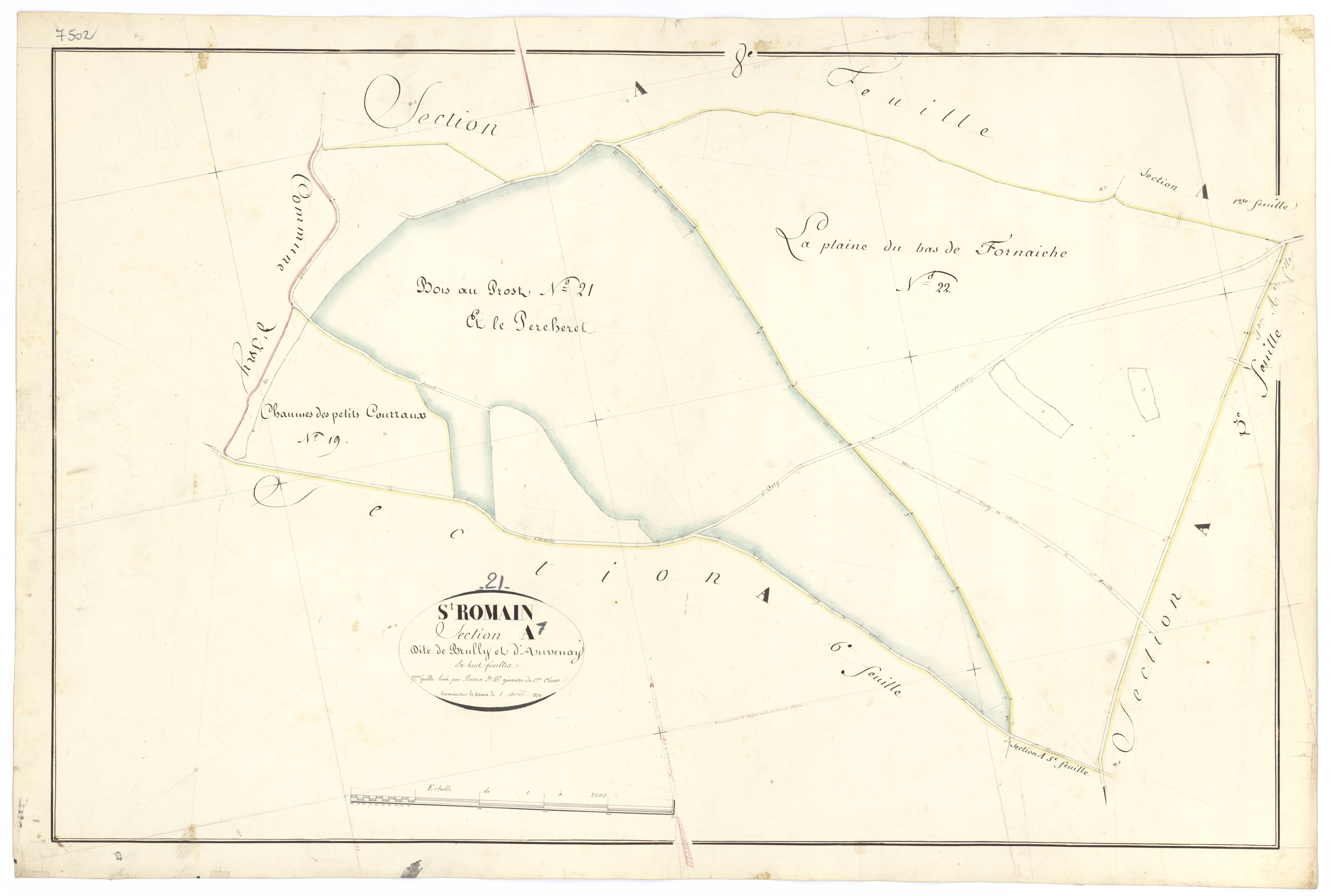 Saint-Romain - Section A7 - 3 P PLAN 570/9
