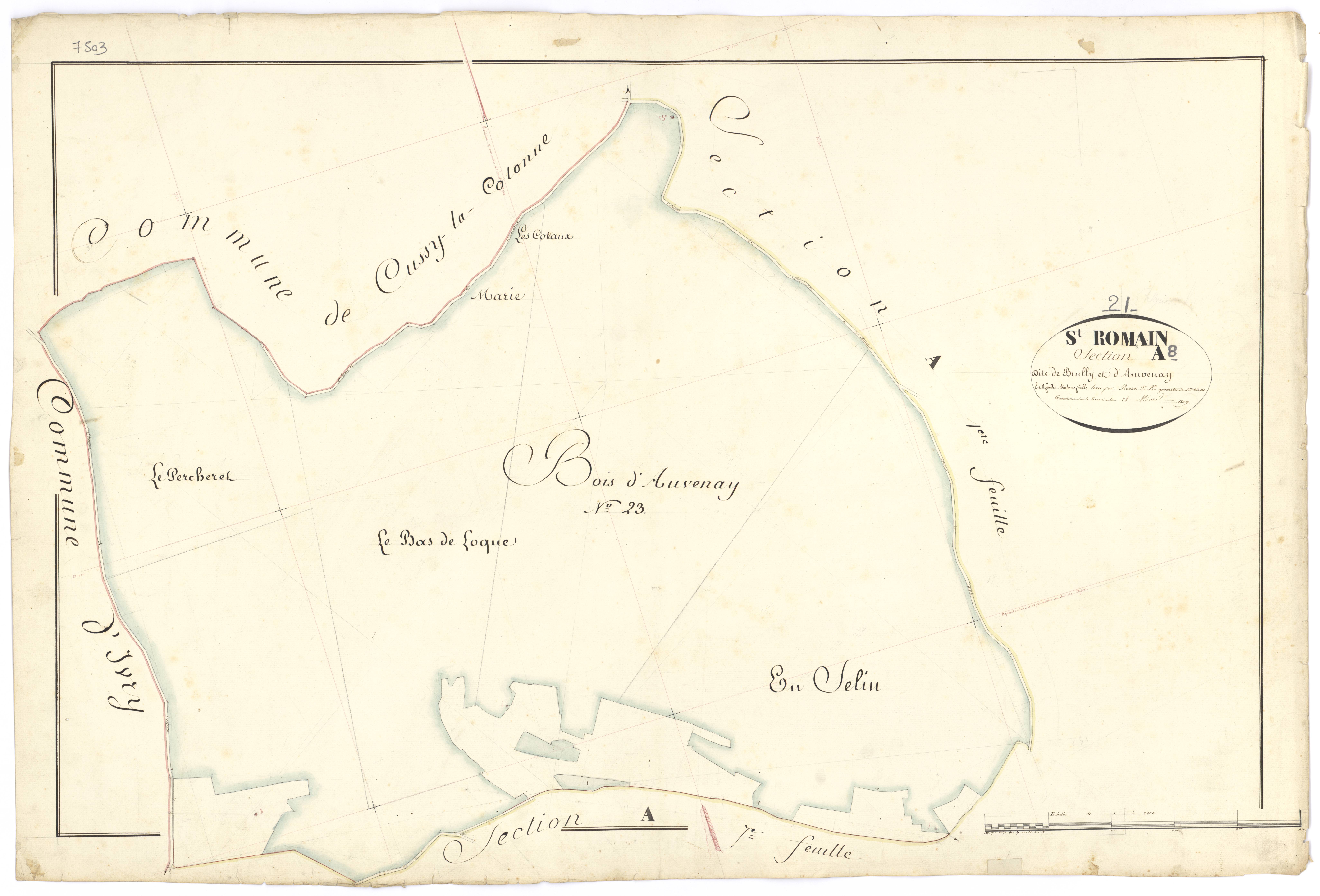 Saint-Romain - Section A8 - 3 P PLAN 570/10