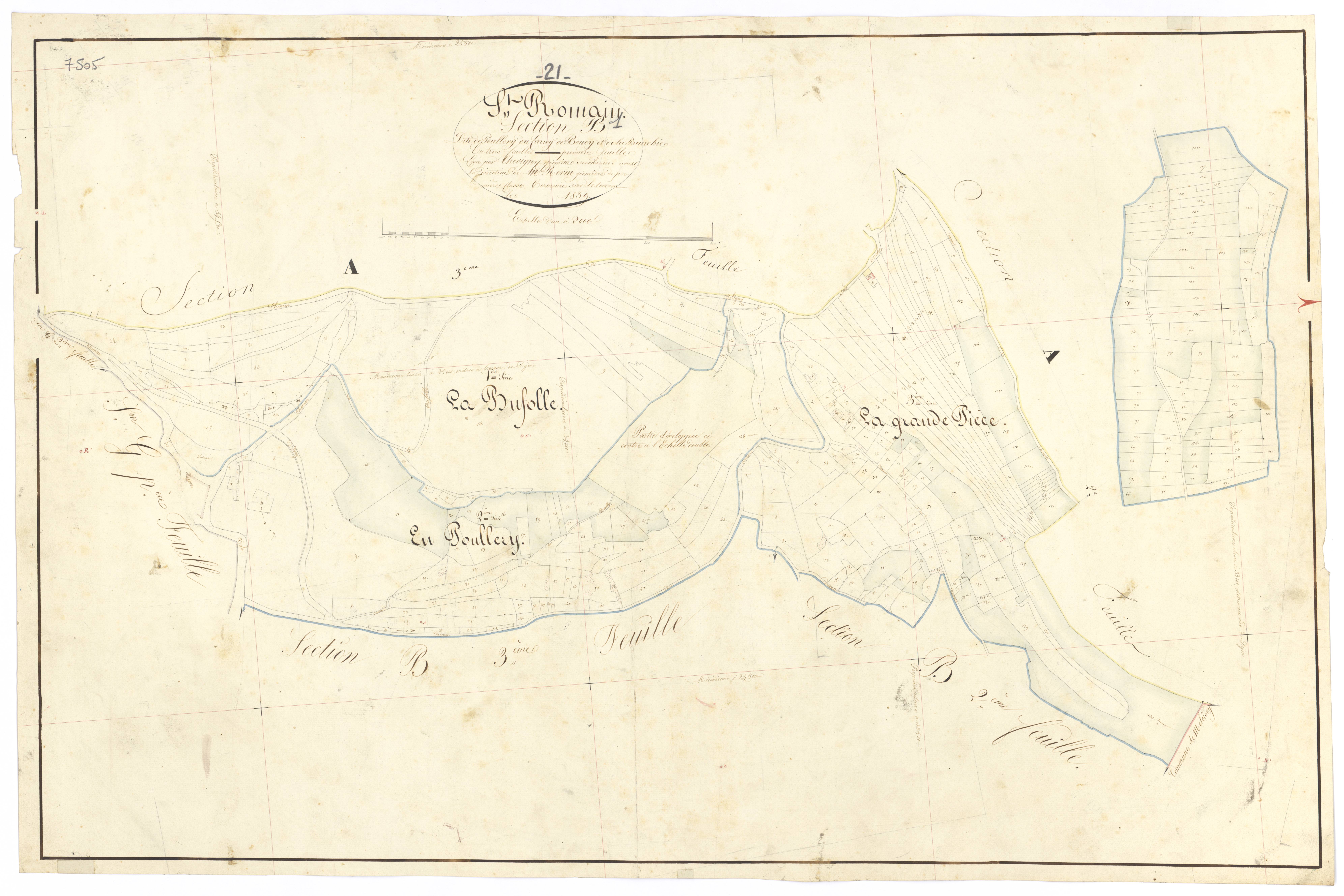 Saint-Romain - Section B1 - 3 P PLAN 570/12