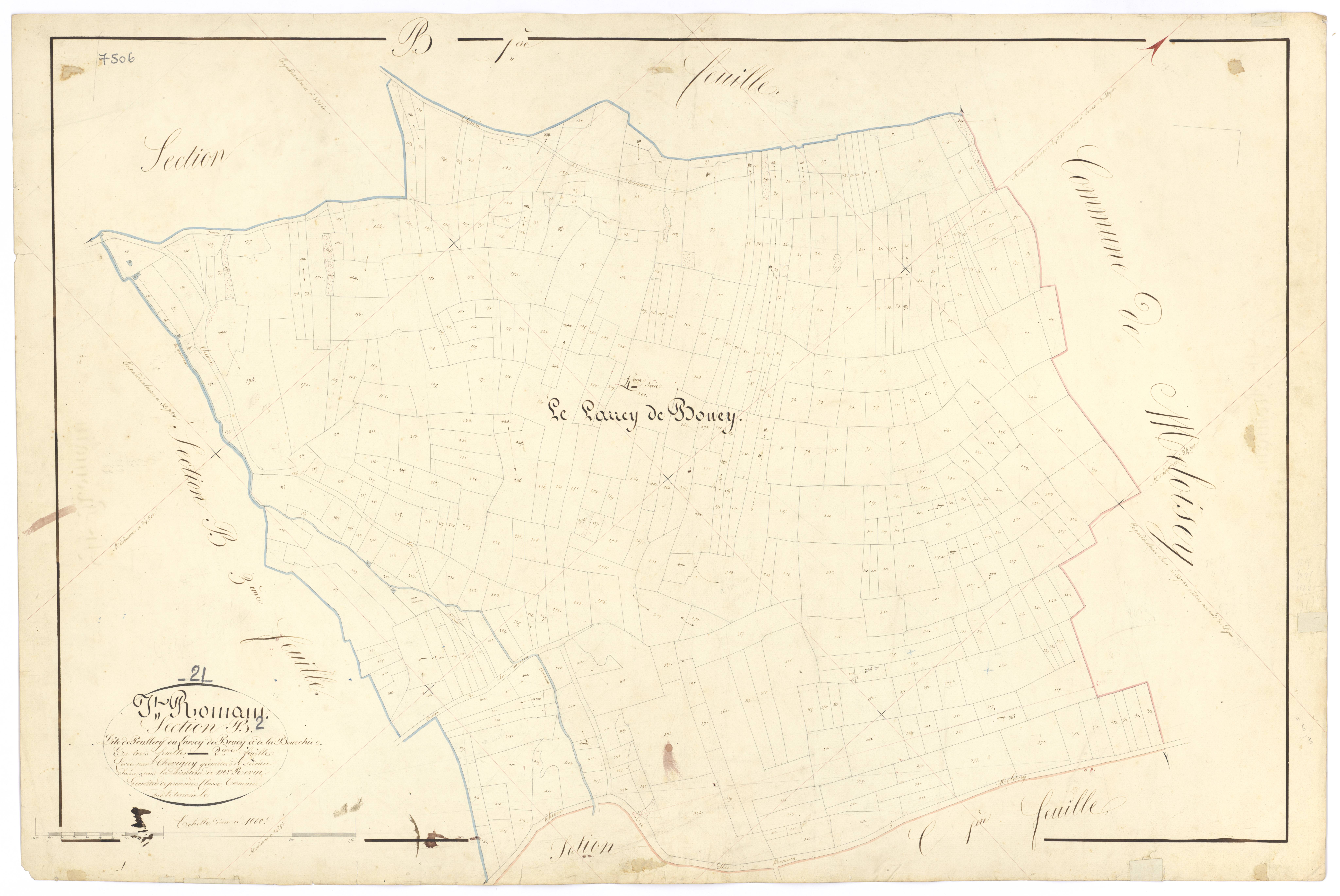 Saint-Romain - Section B2 - 3 P PLAN 570/13