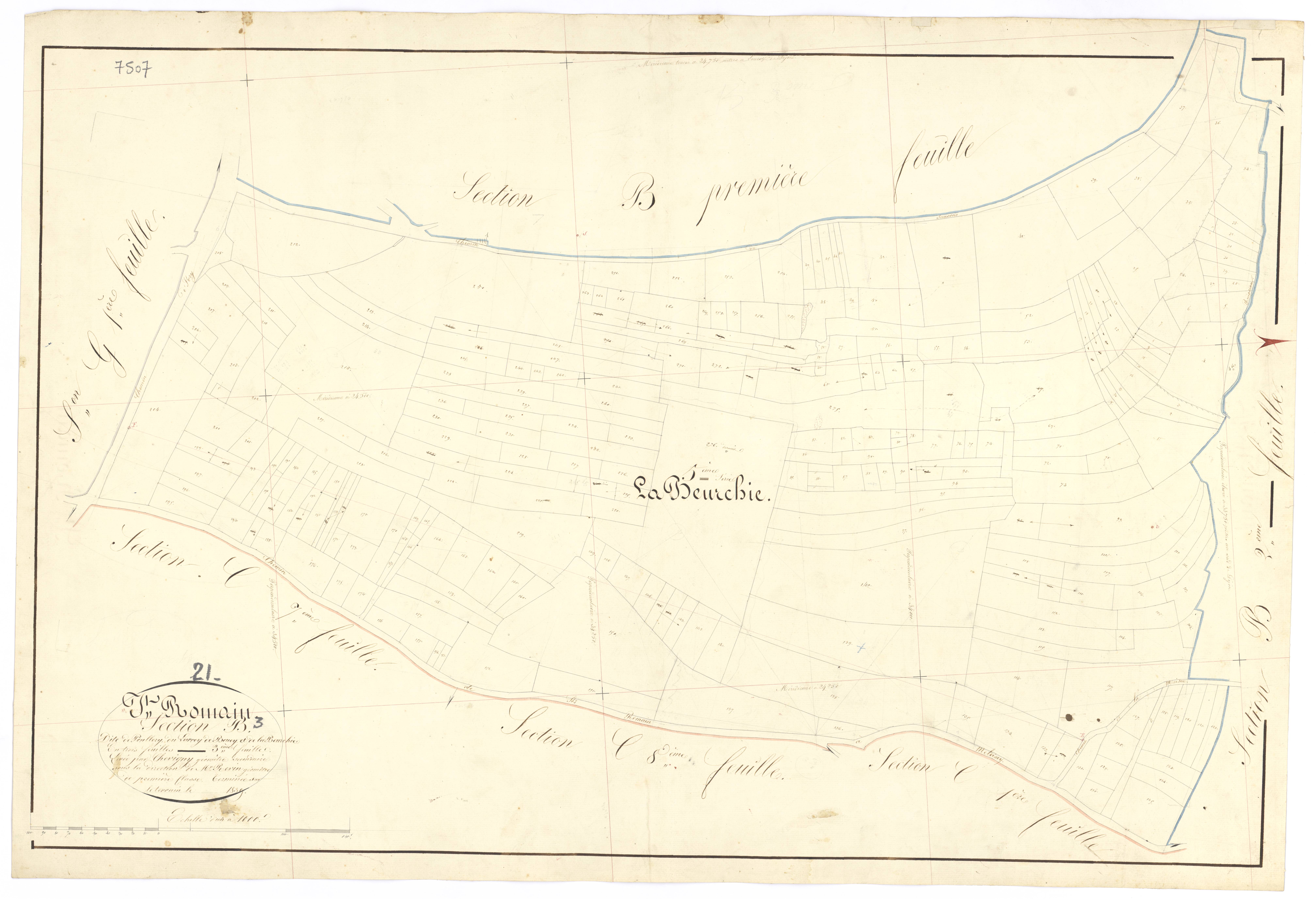 Saint-Romain - Section B3 - 3 P PLAN 570/14