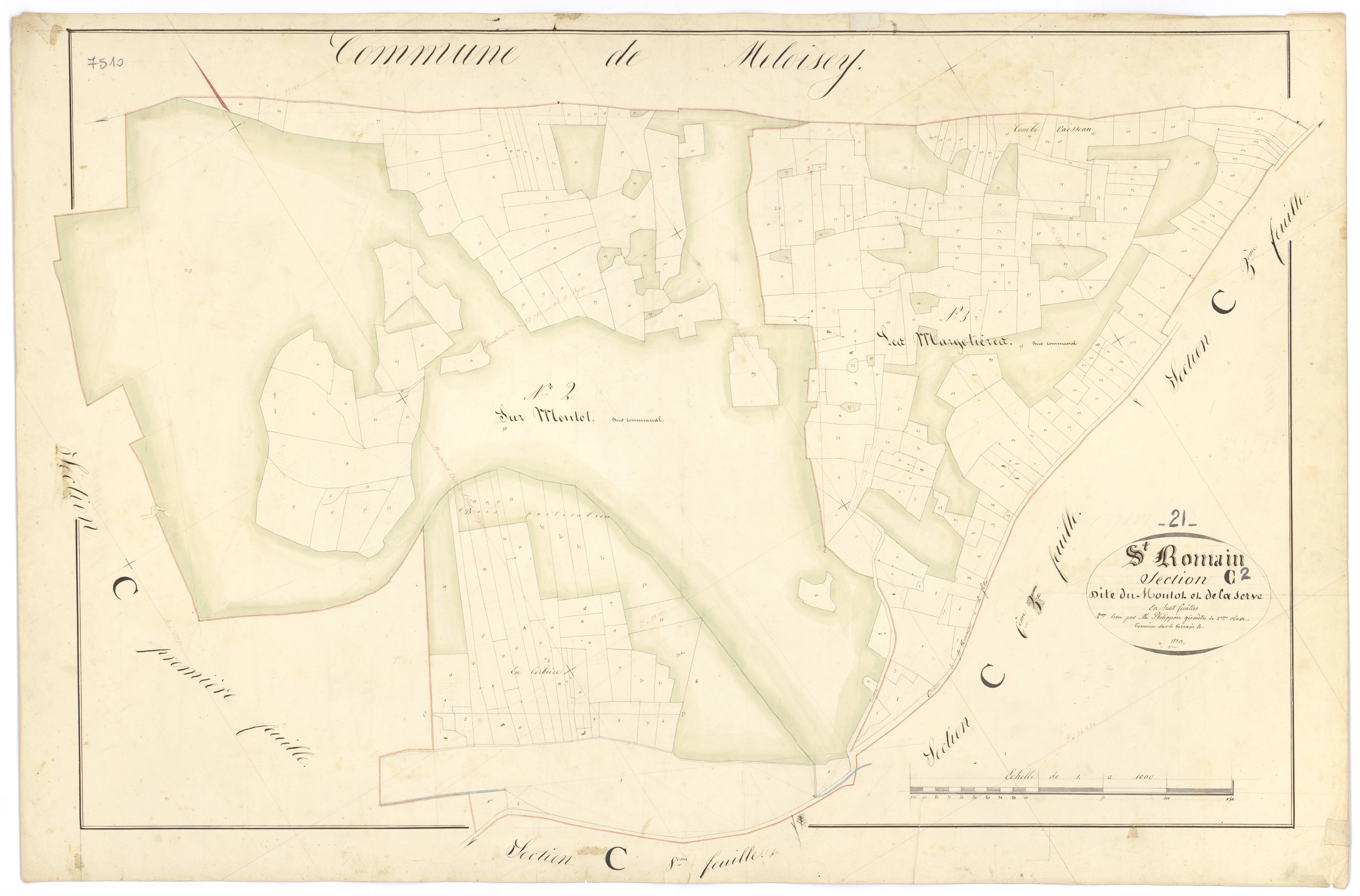 Saint-Romain - Section C2 - 3 P PLAN 570/17