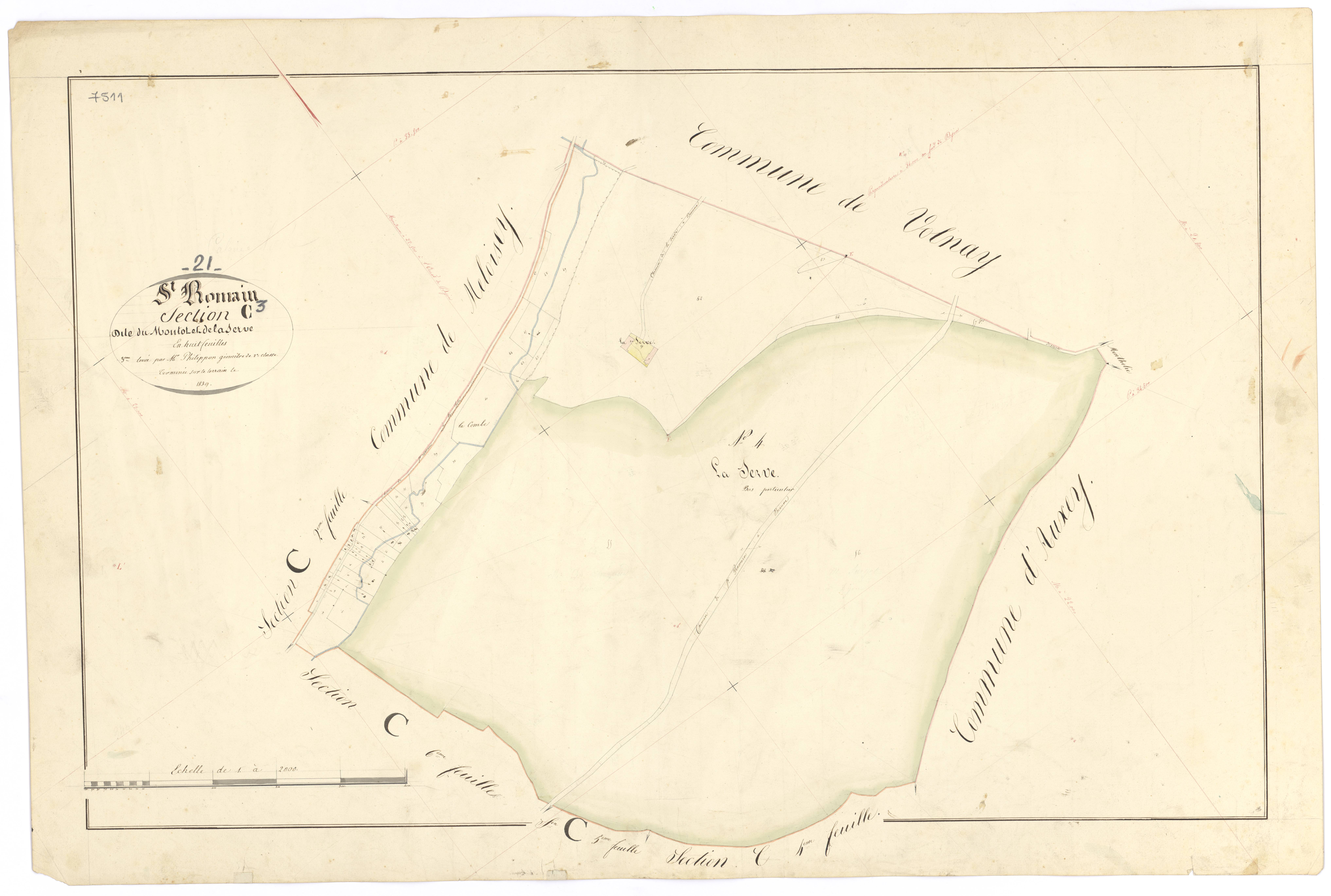 Saint-Romain - Section C3 - 3 P PLAN 570/18