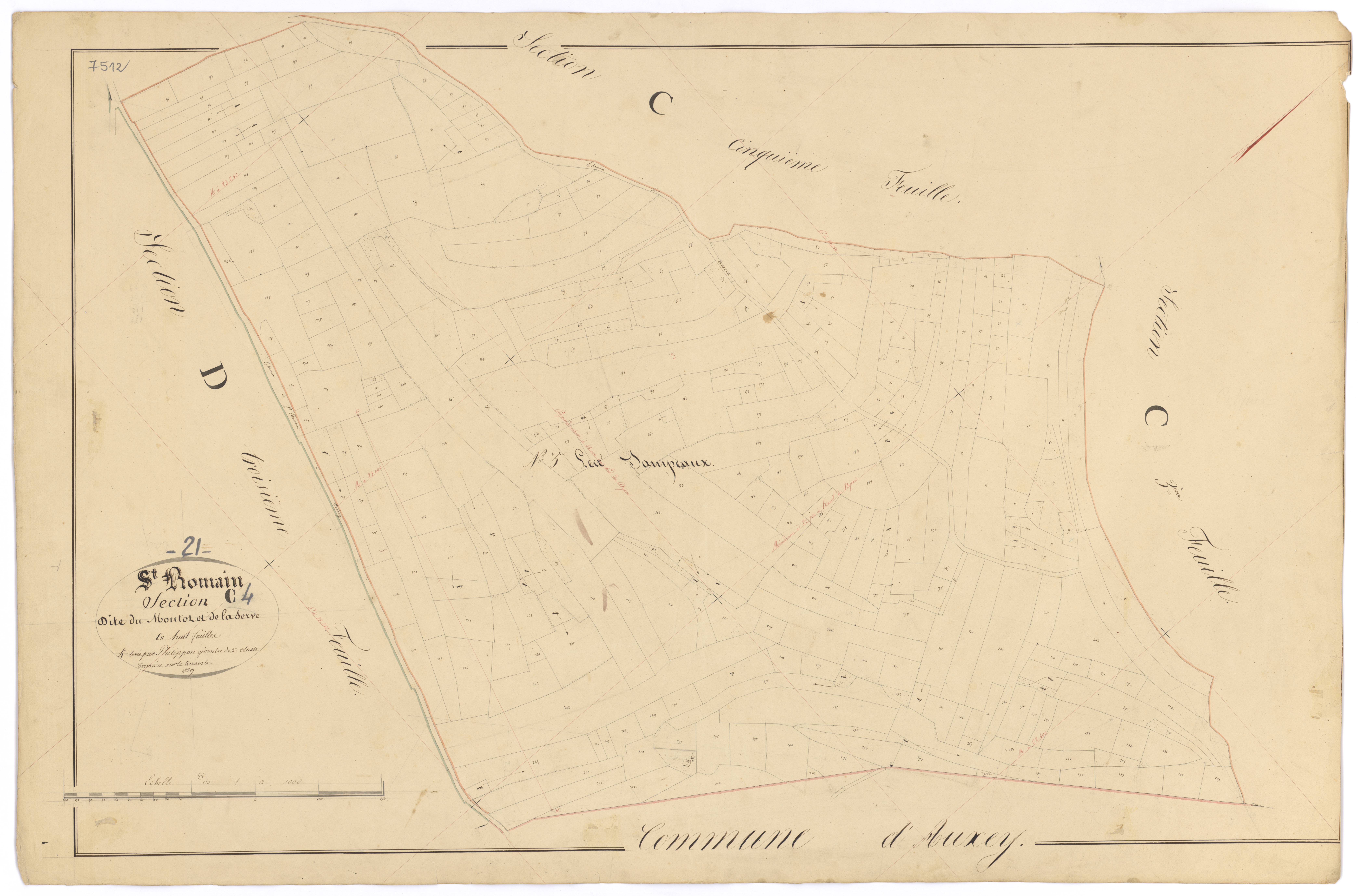 Saint-Romain - Section C4 - 3 P PLAN 570/19