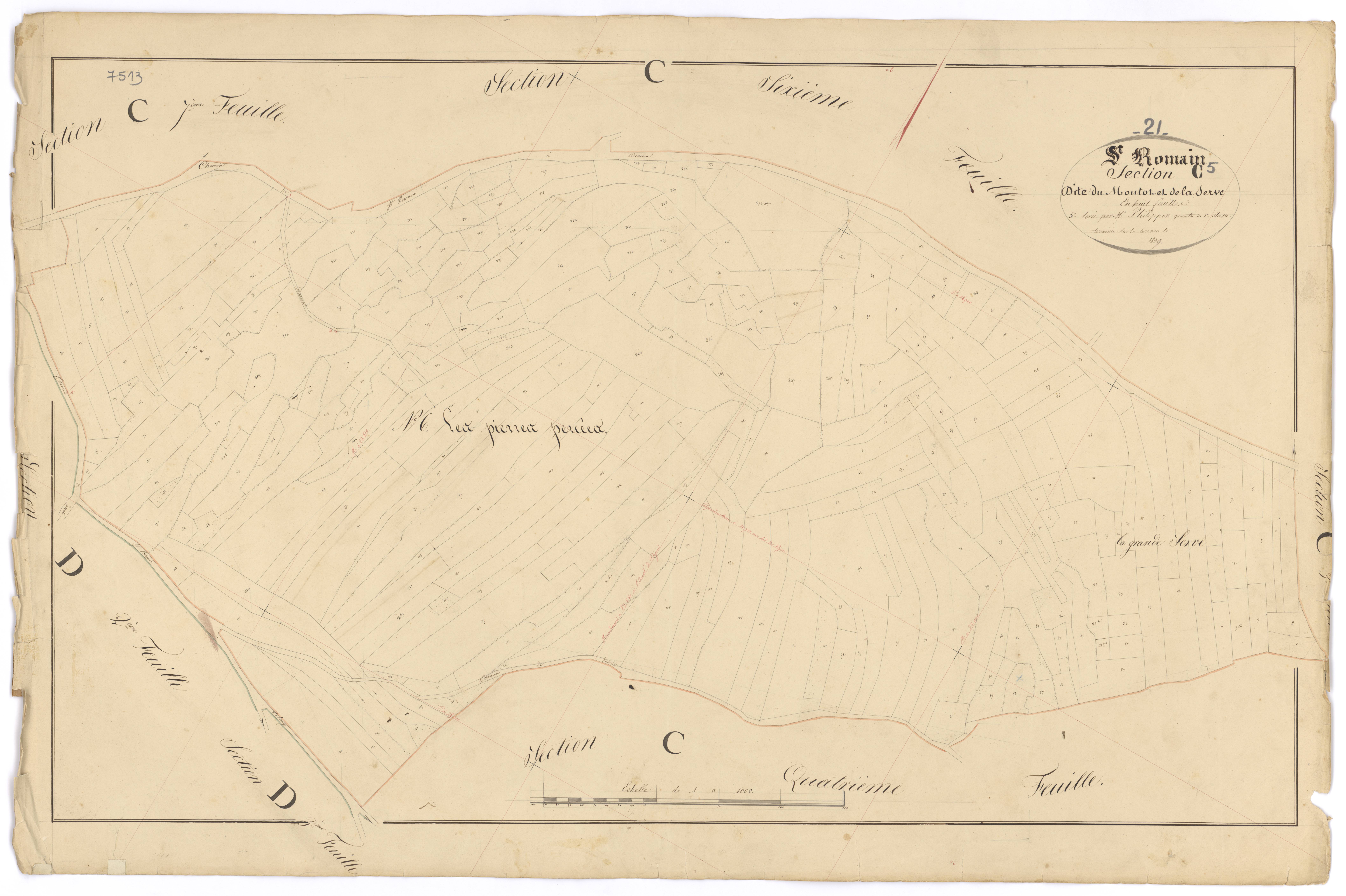 Saint-Romain - Section C5 - 3 P PLAN 570/20