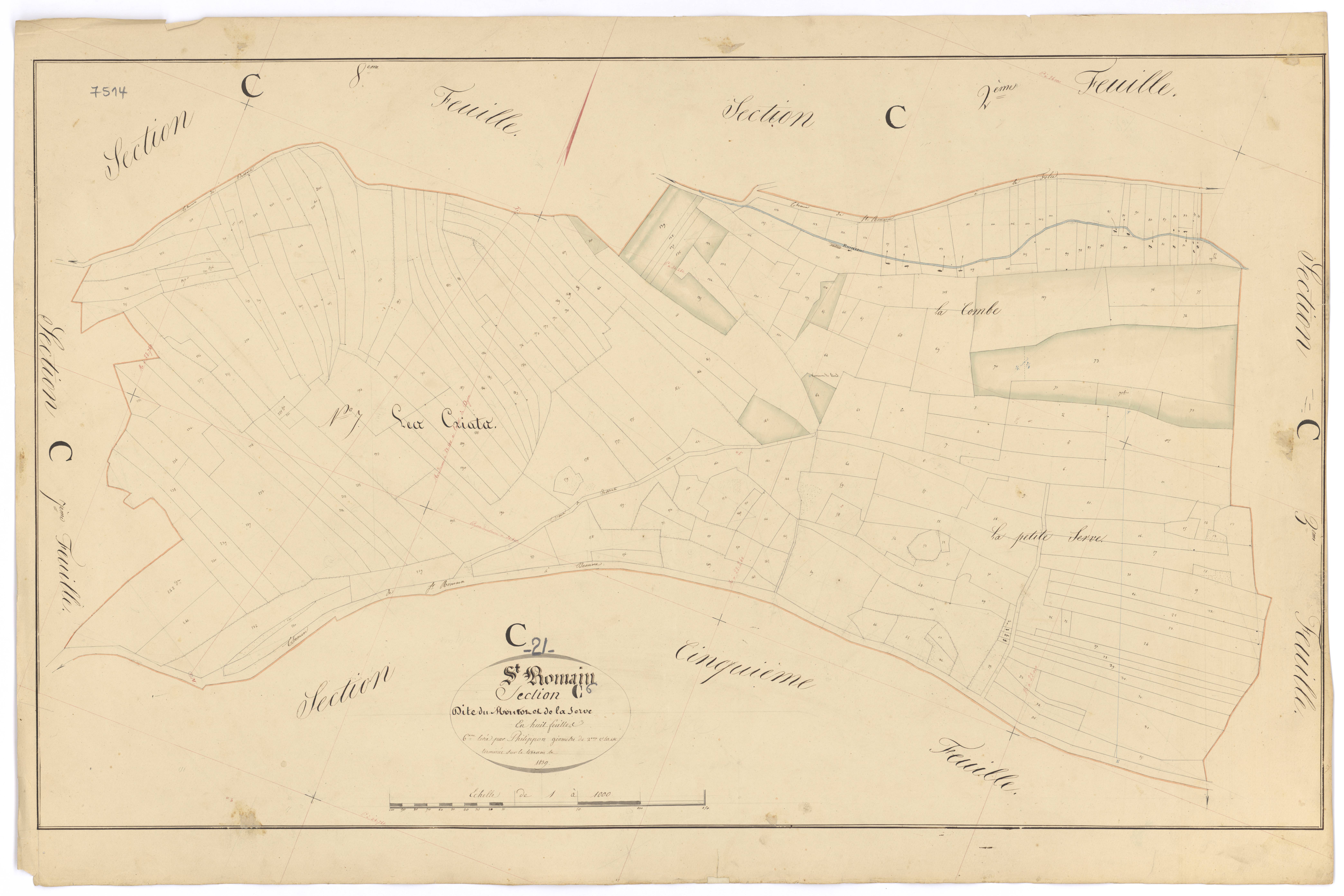 Saint-Romain - Section C6 - 3 P PLAN 570/21