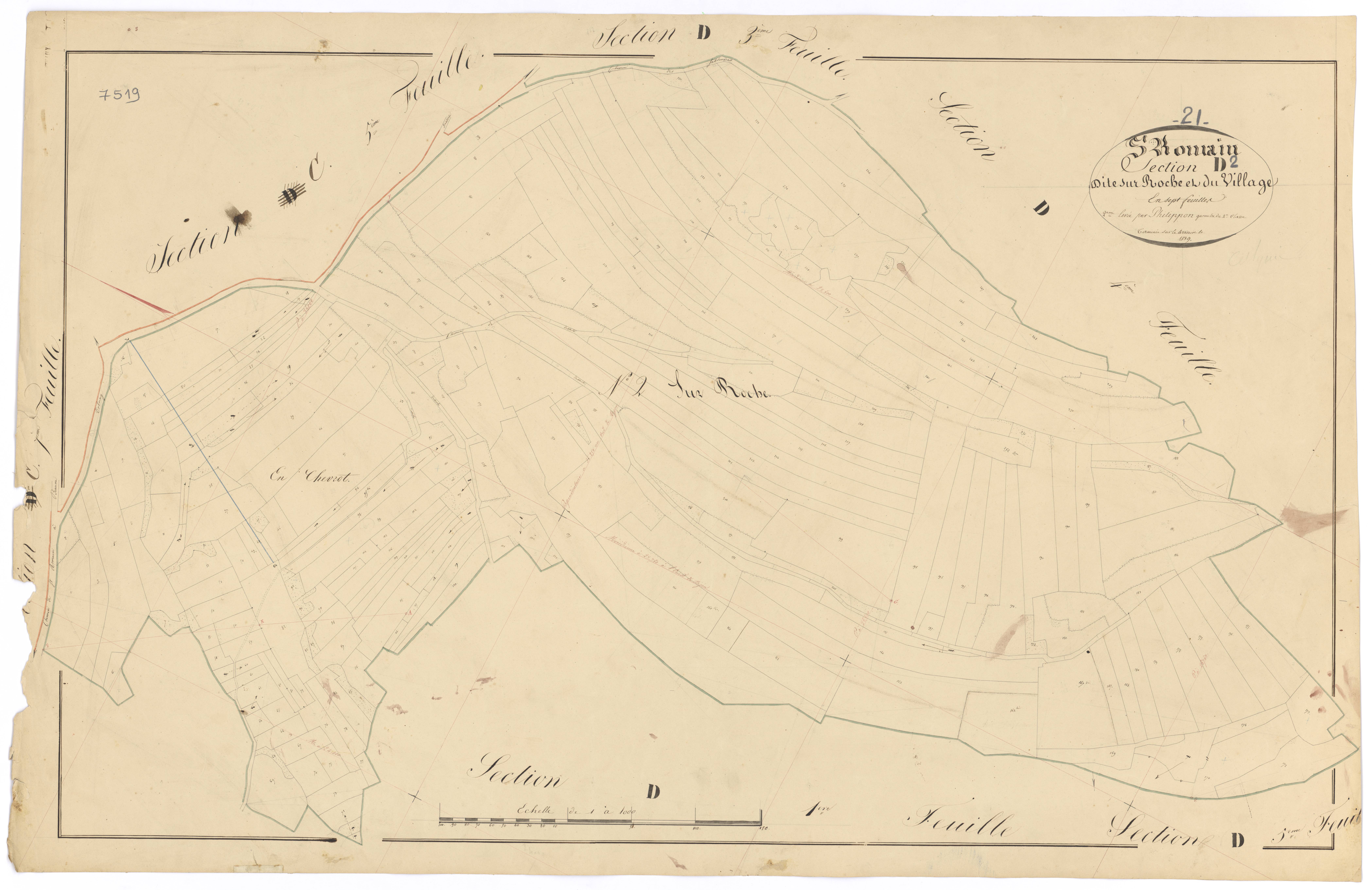 Saint-Romain - Section D2 - 3 P PLAN 570/26