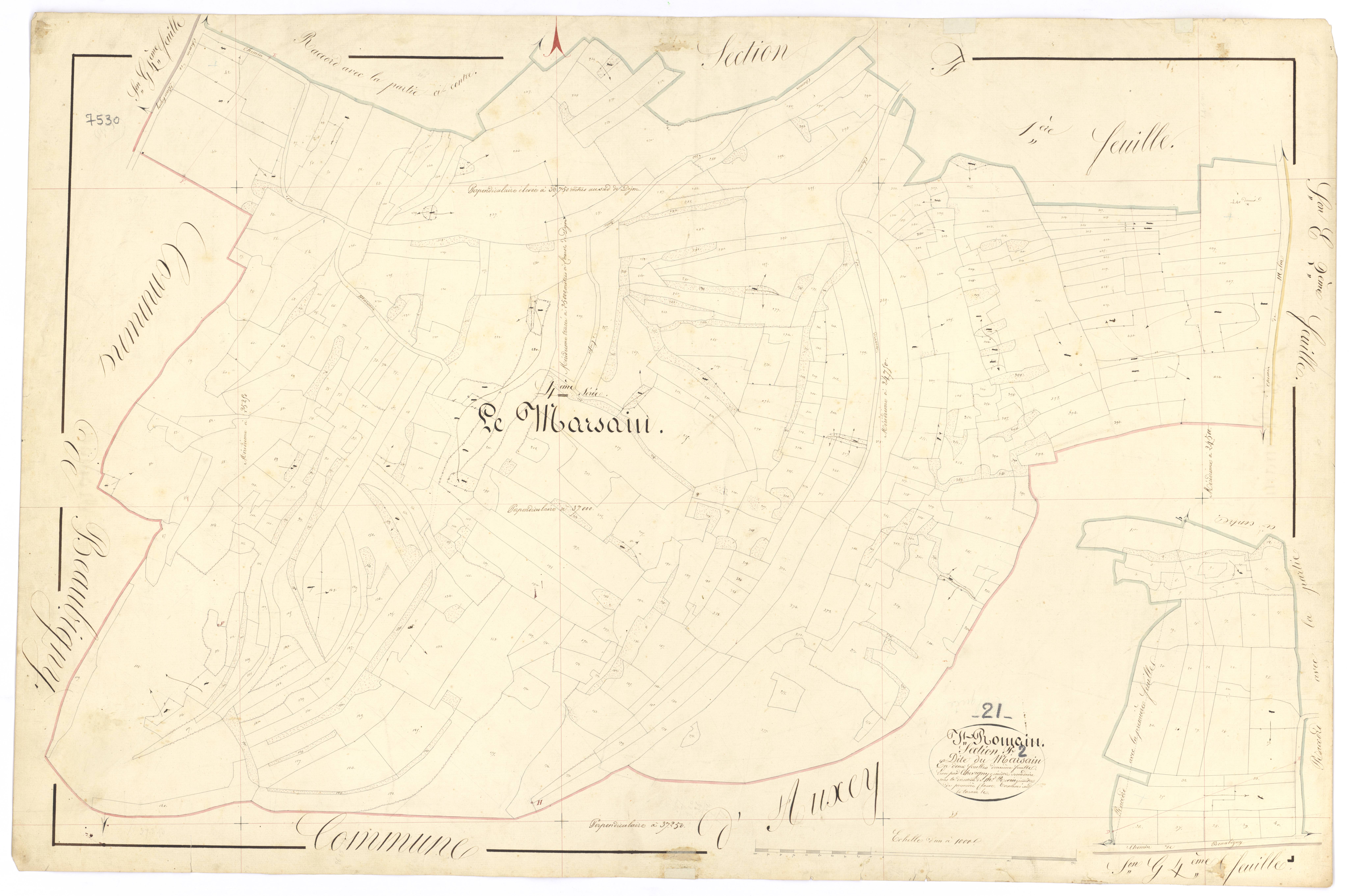 Saint-Romain - Section F2 - 3 P PLAN 570/37