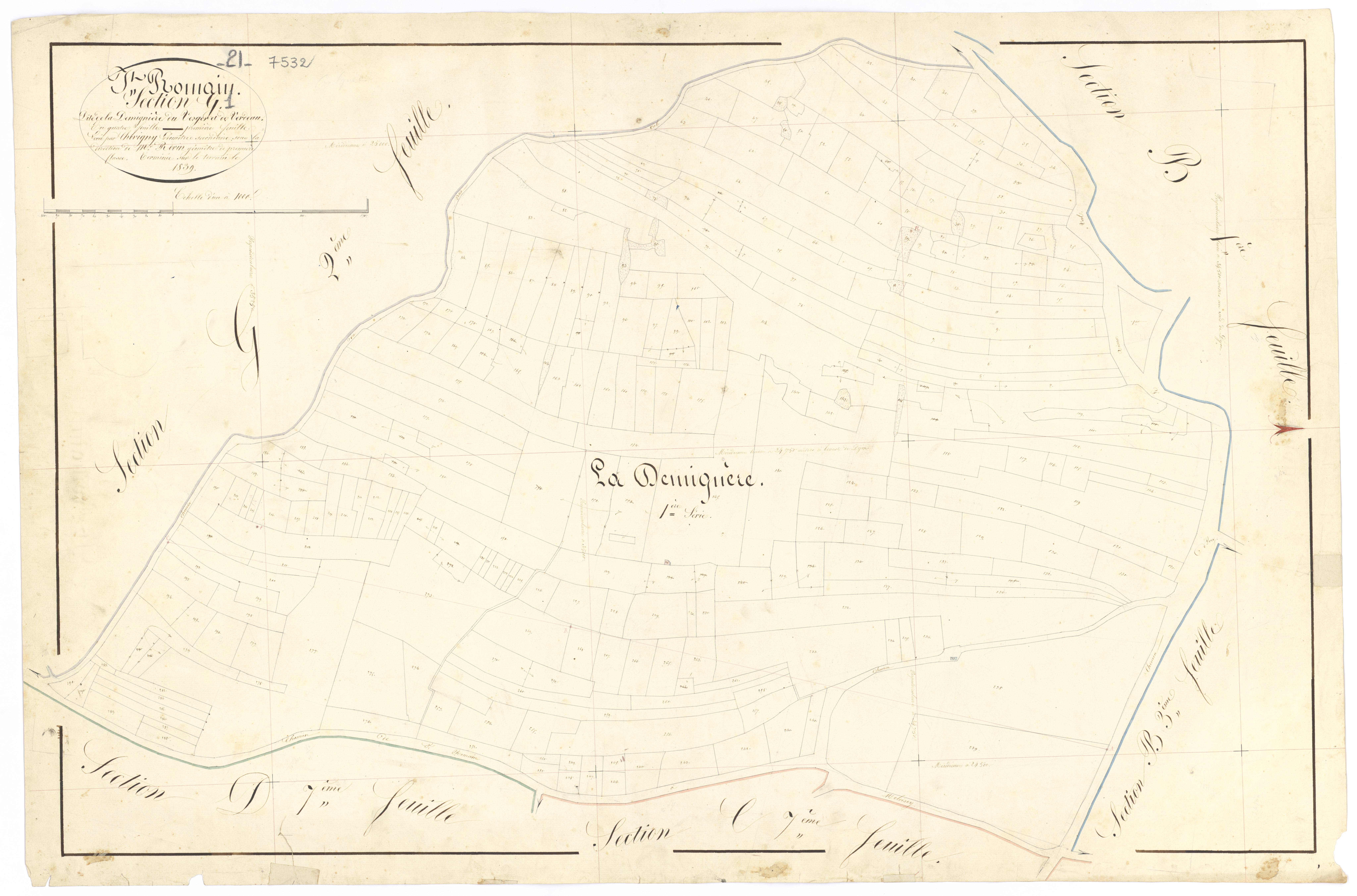 Saint-Romain - Section G1 - 3 P PLAN 570/39